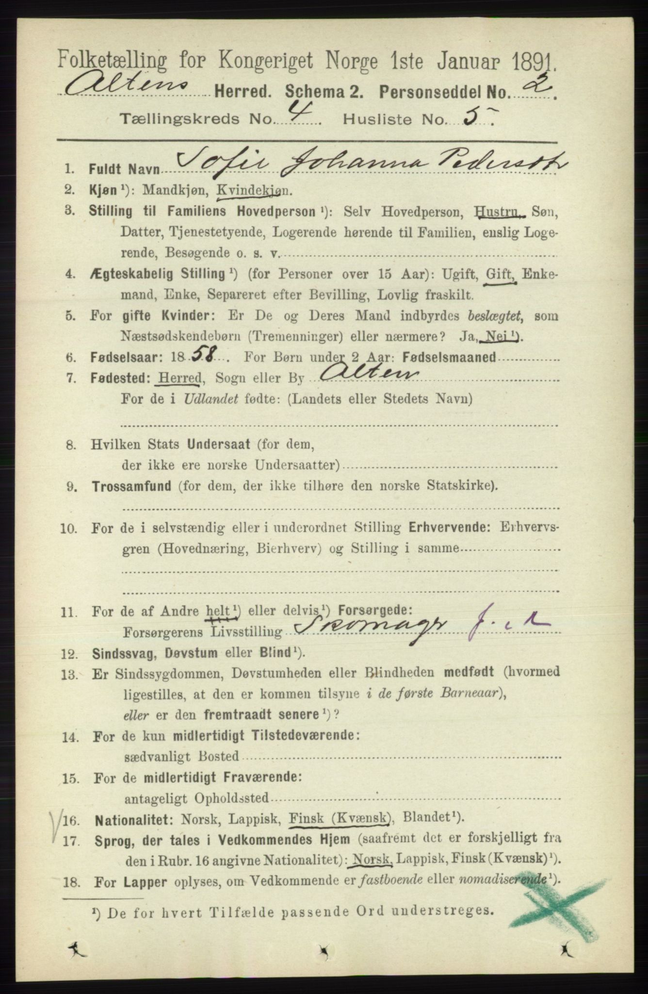 RA, 1891 census for 2012 Alta, 1891, p. 1382