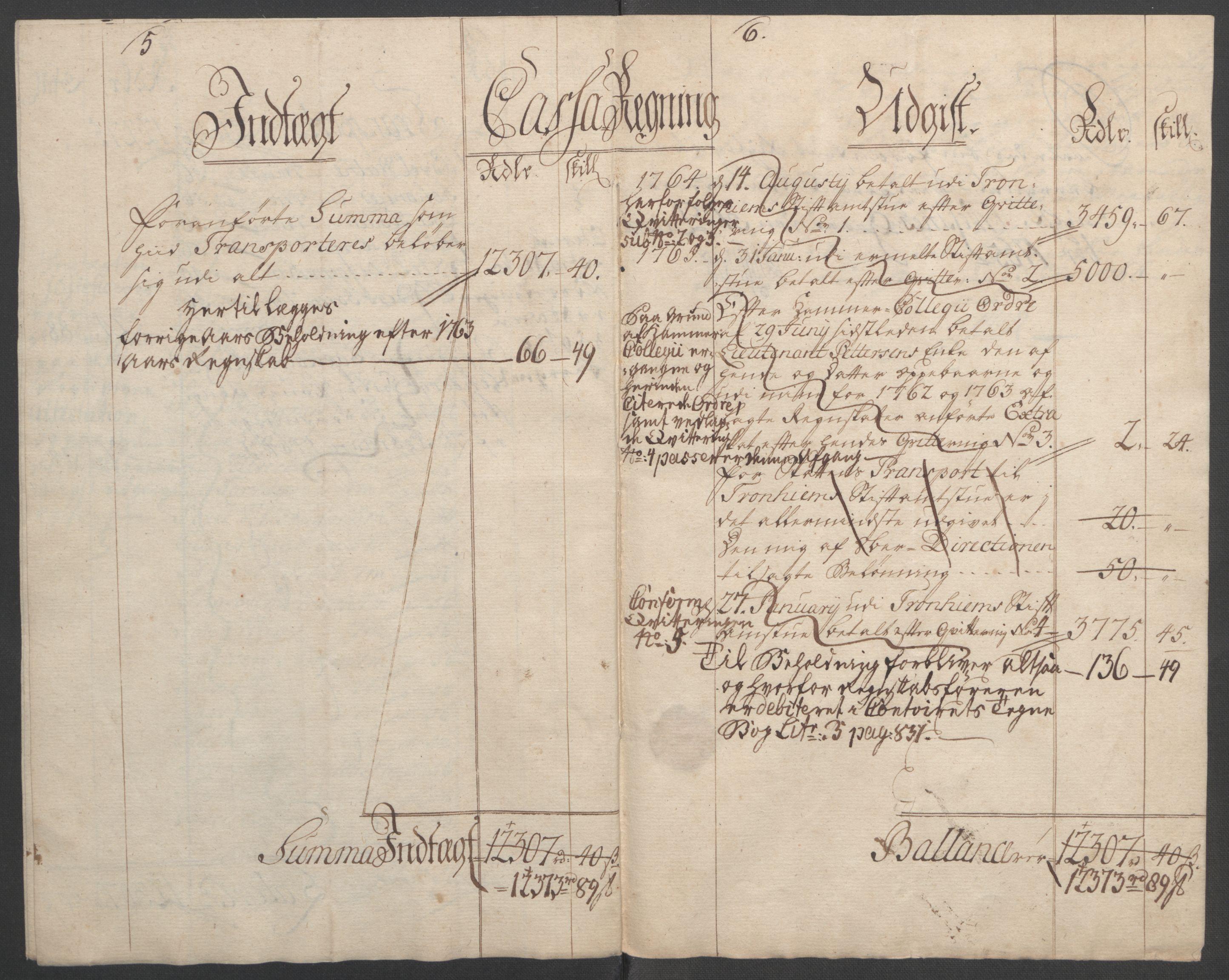 Rentekammeret inntil 1814, Reviderte regnskaper, Fogderegnskap, RA/EA-4092/R54/L3645: Ekstraskatten Sunnmøre, 1762-1772, p. 36