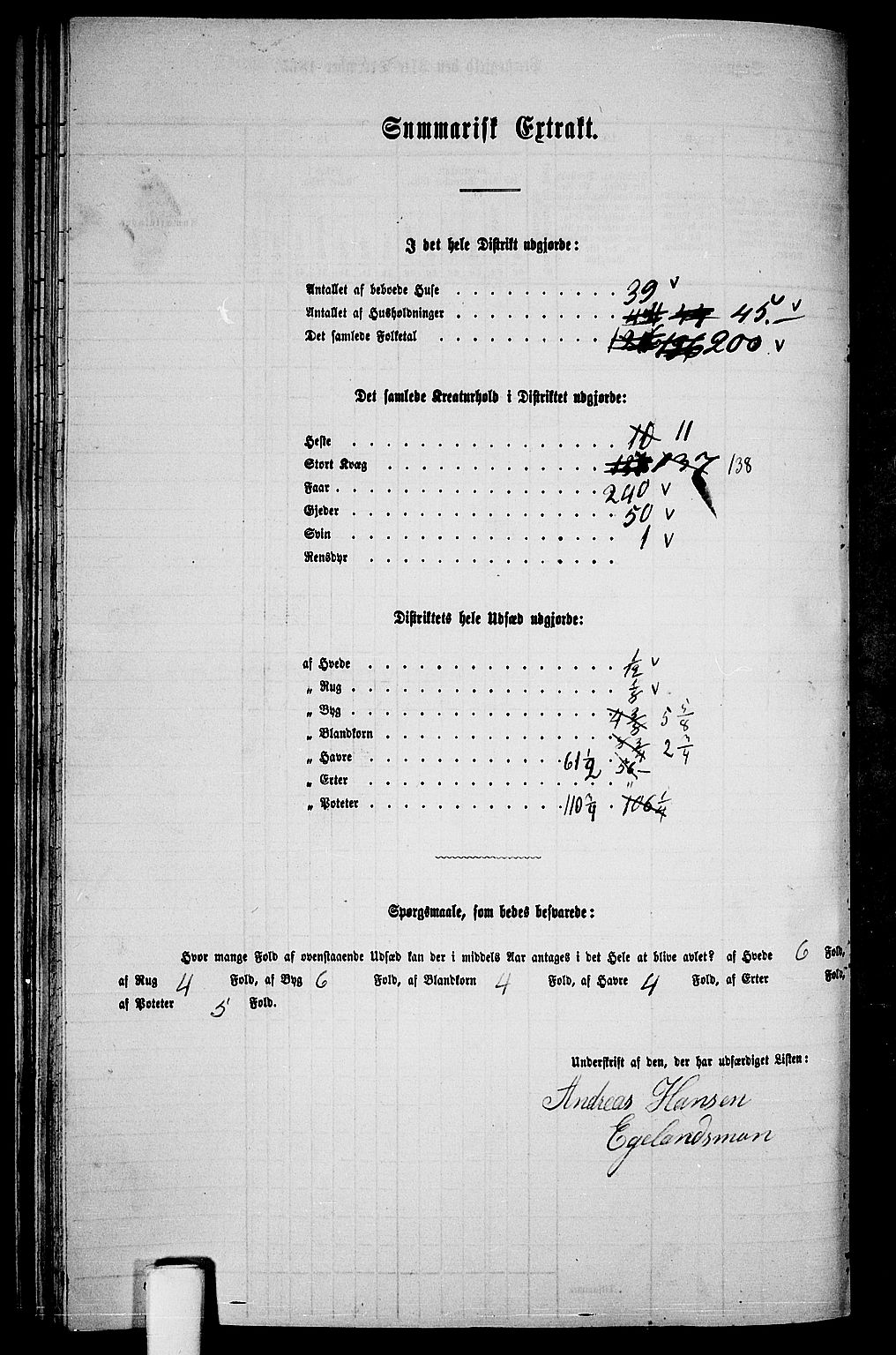 RA, 1865 census for Kvinesdal, 1865, p. 113