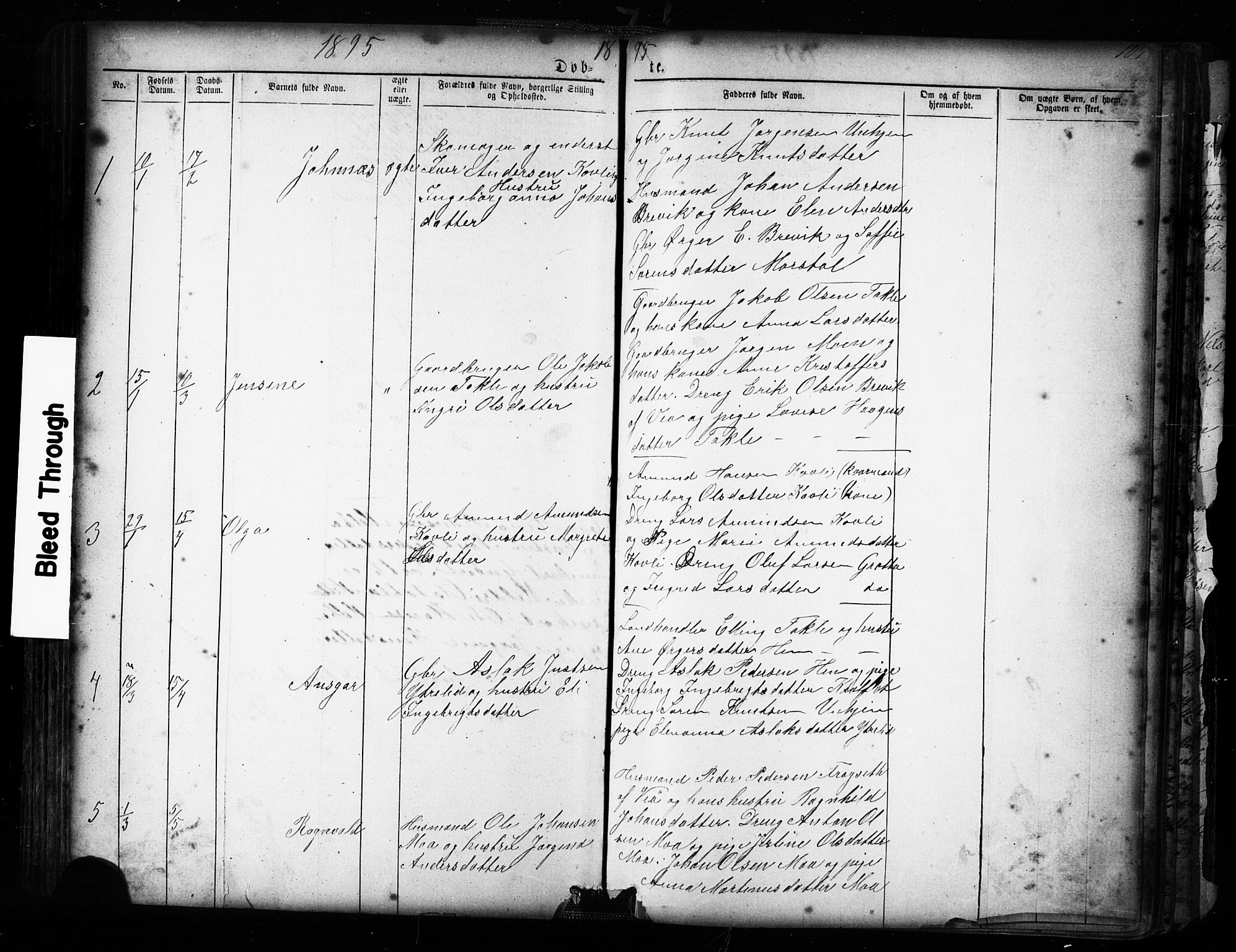 Ministerialprotokoller, klokkerbøker og fødselsregistre - Møre og Romsdal, SAT/A-1454/545/L0588: Parish register (copy) no. 545C02, 1867-1902, p. 105