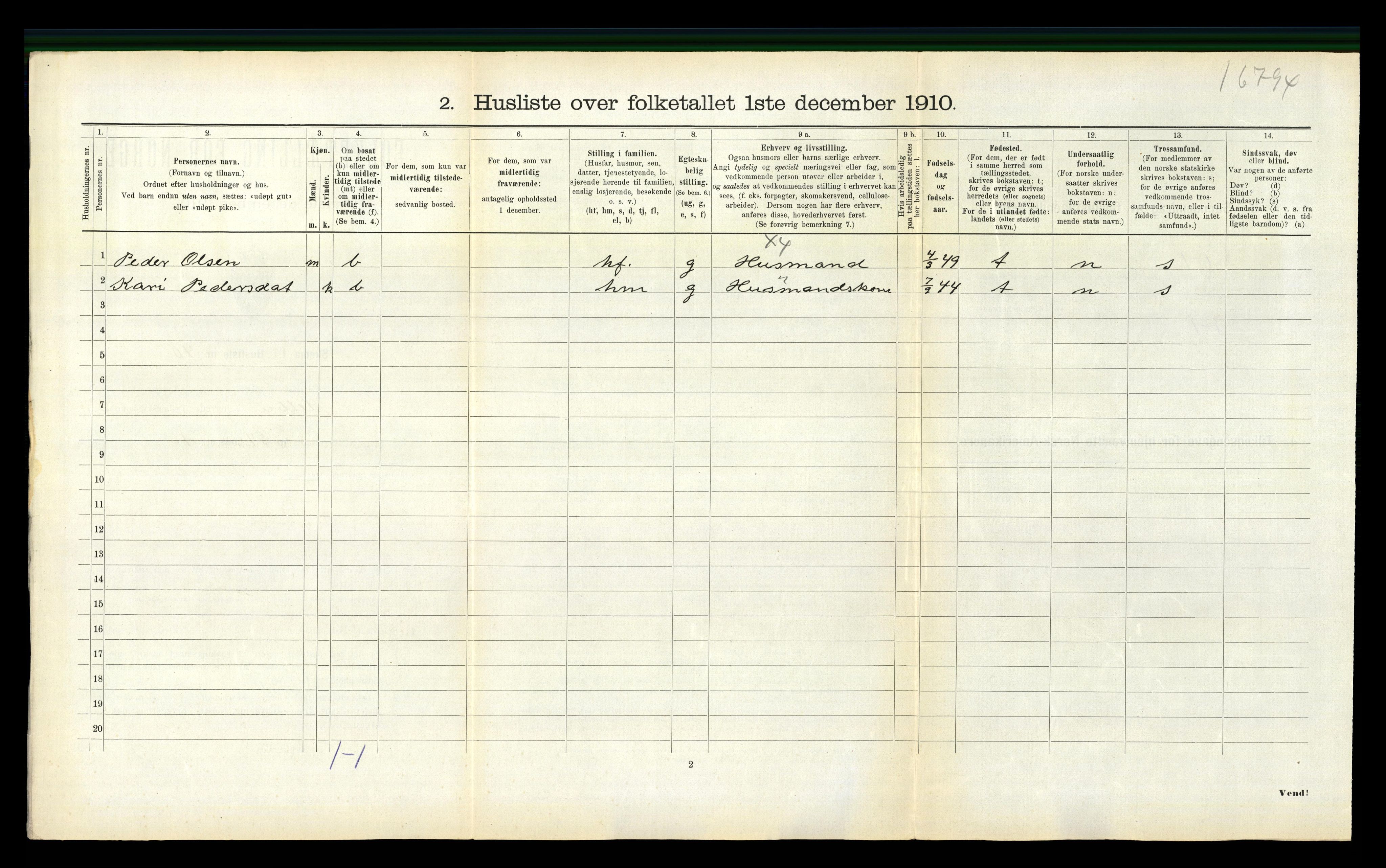 RA, 1910 census for Selbu, 1910, p. 515