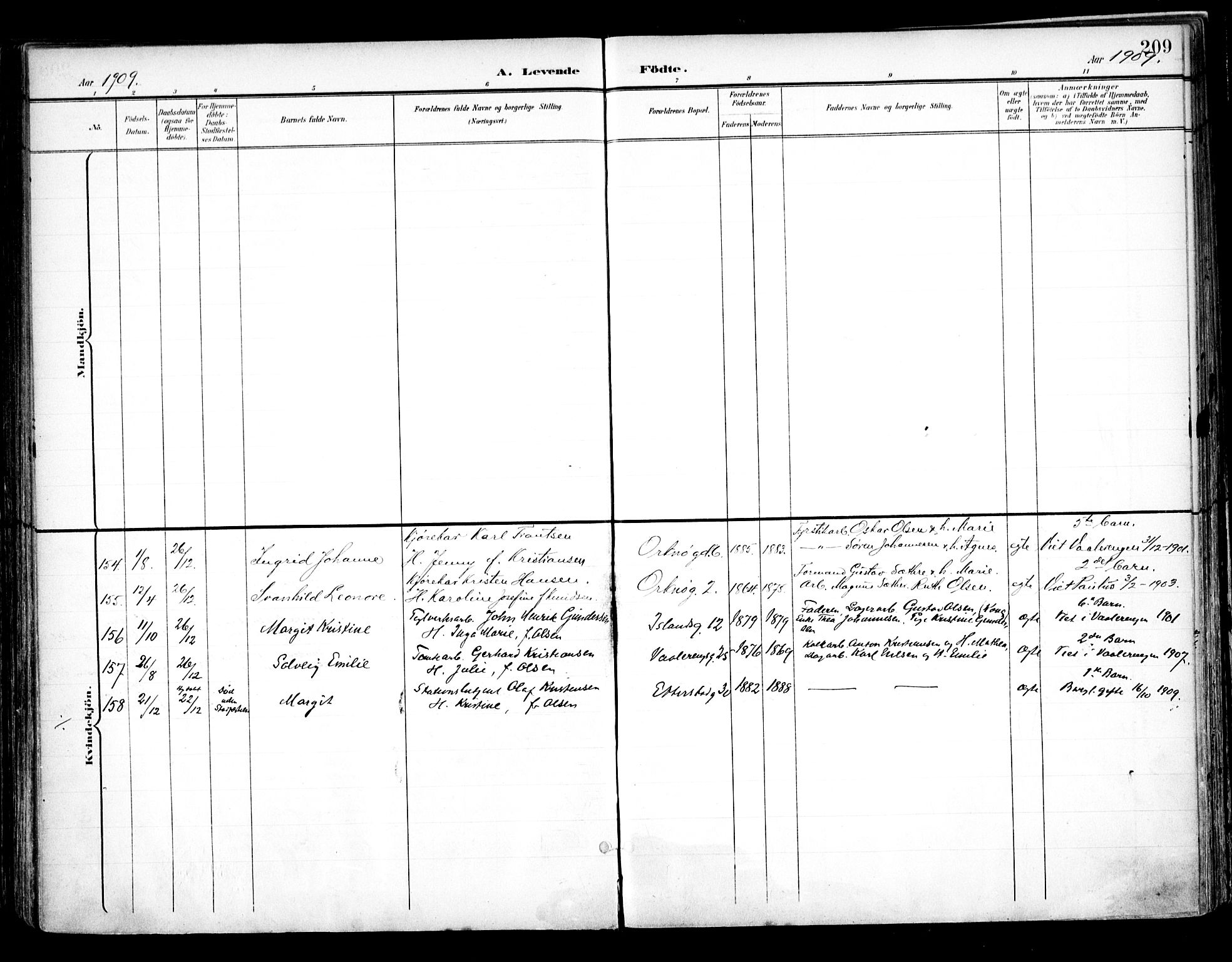 Vålerengen prestekontor Kirkebøker, AV/SAO-A-10878/F/Fa/L0001: Parish register (official) no. 1, 1899-1915, p. 209