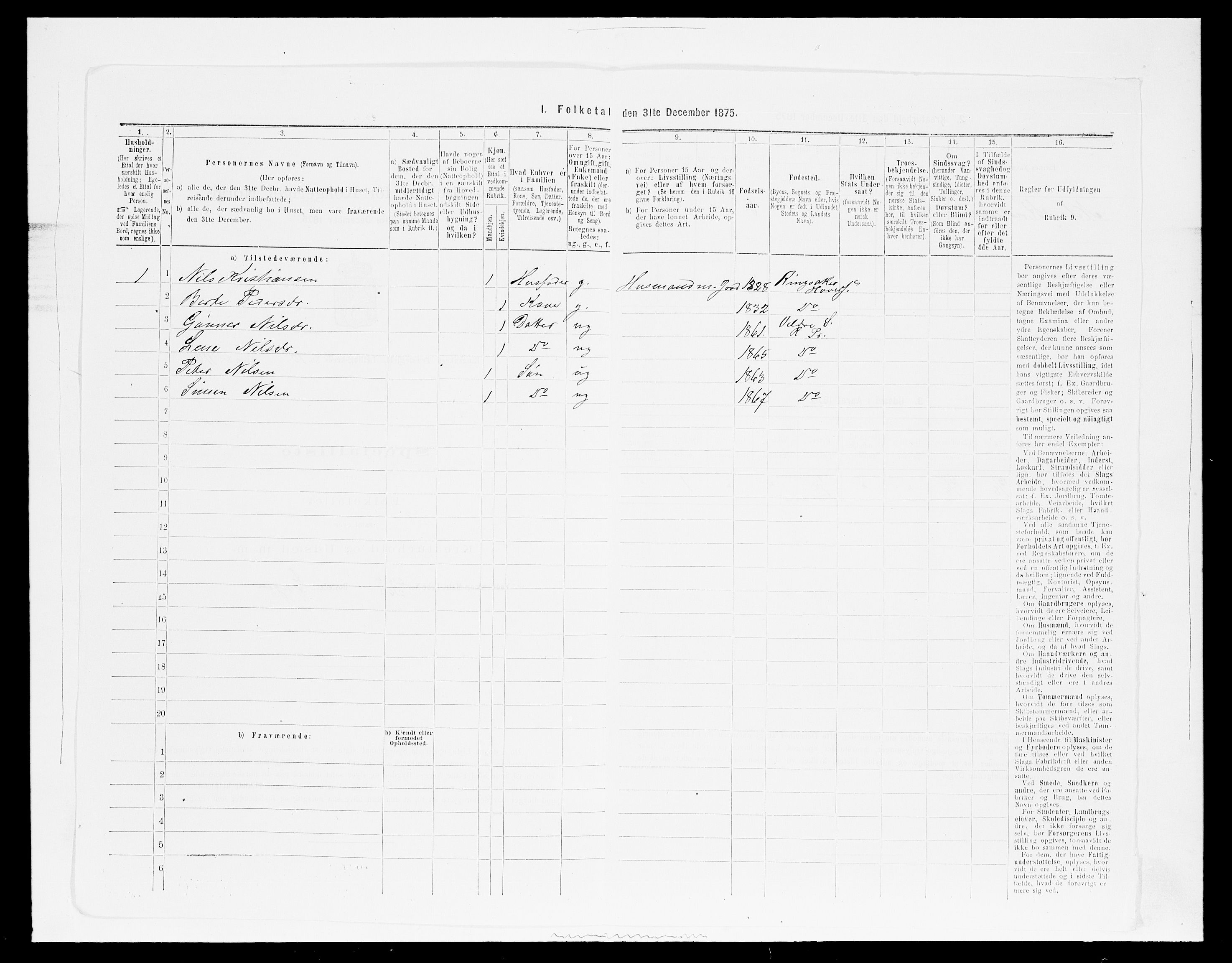 SAH, 1875 census for 0412P Ringsaker, 1875, p. 2157