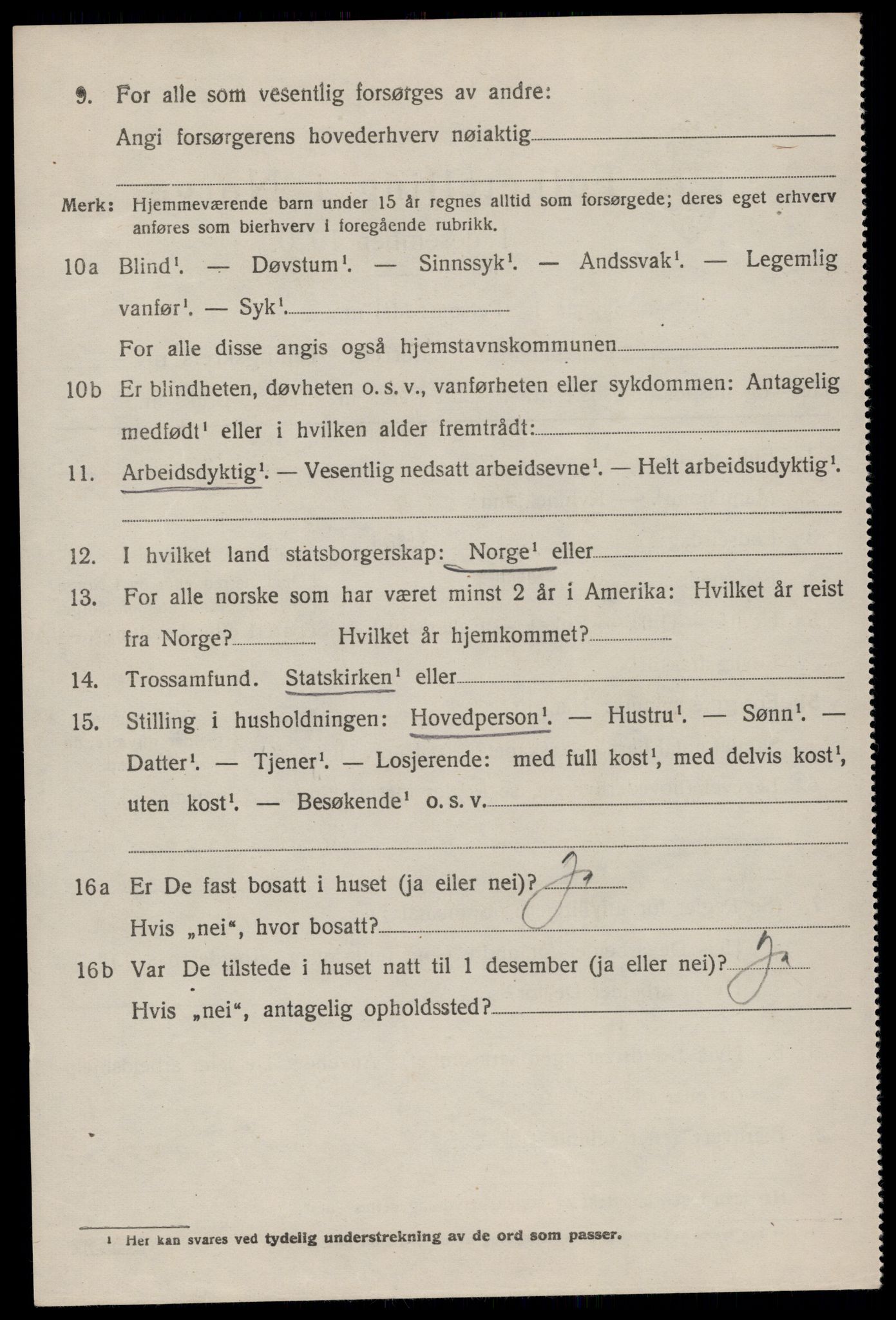 SAKO, 1920 census for Tinn, 1920, p. 3035