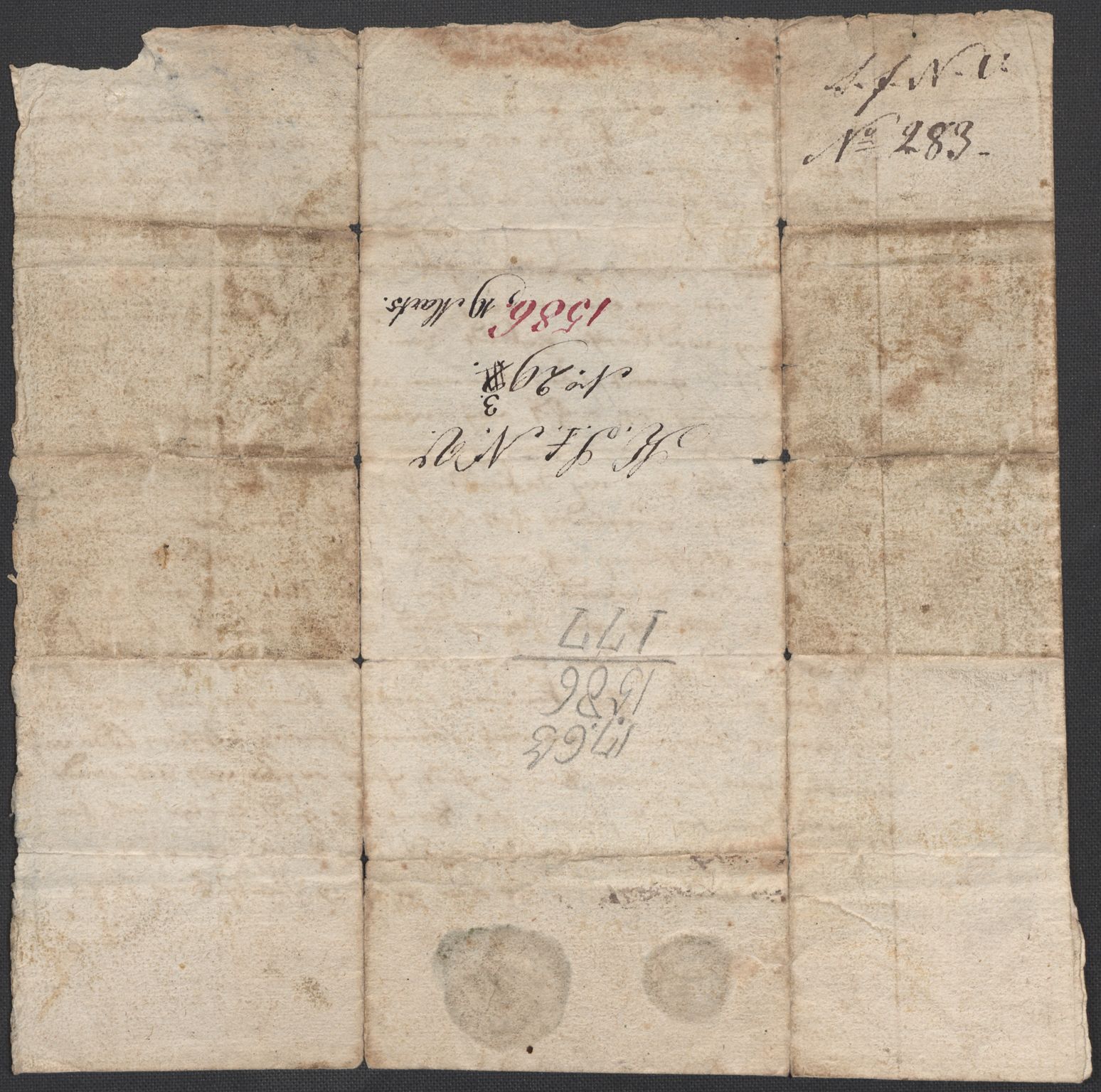 Riksarkivets diplomsamling, AV/RA-EA-5965/F02/L0087: Dokumenter, 1585-1586, p. 75