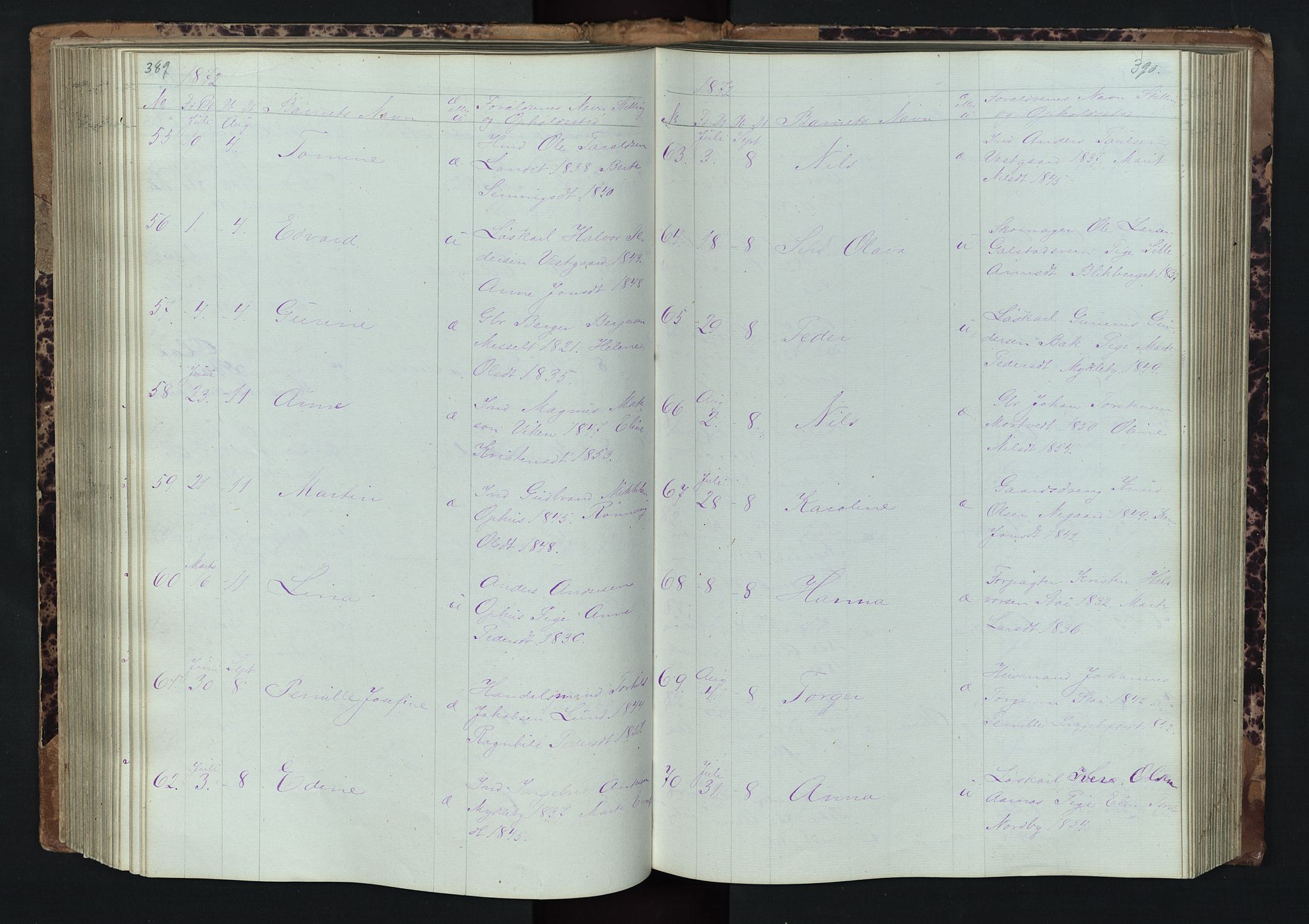 Stor-Elvdal prestekontor, AV/SAH-PREST-052/H/Ha/Hab/L0001: Parish register (copy) no. 1 /1, 1860-1894, p. 389-390