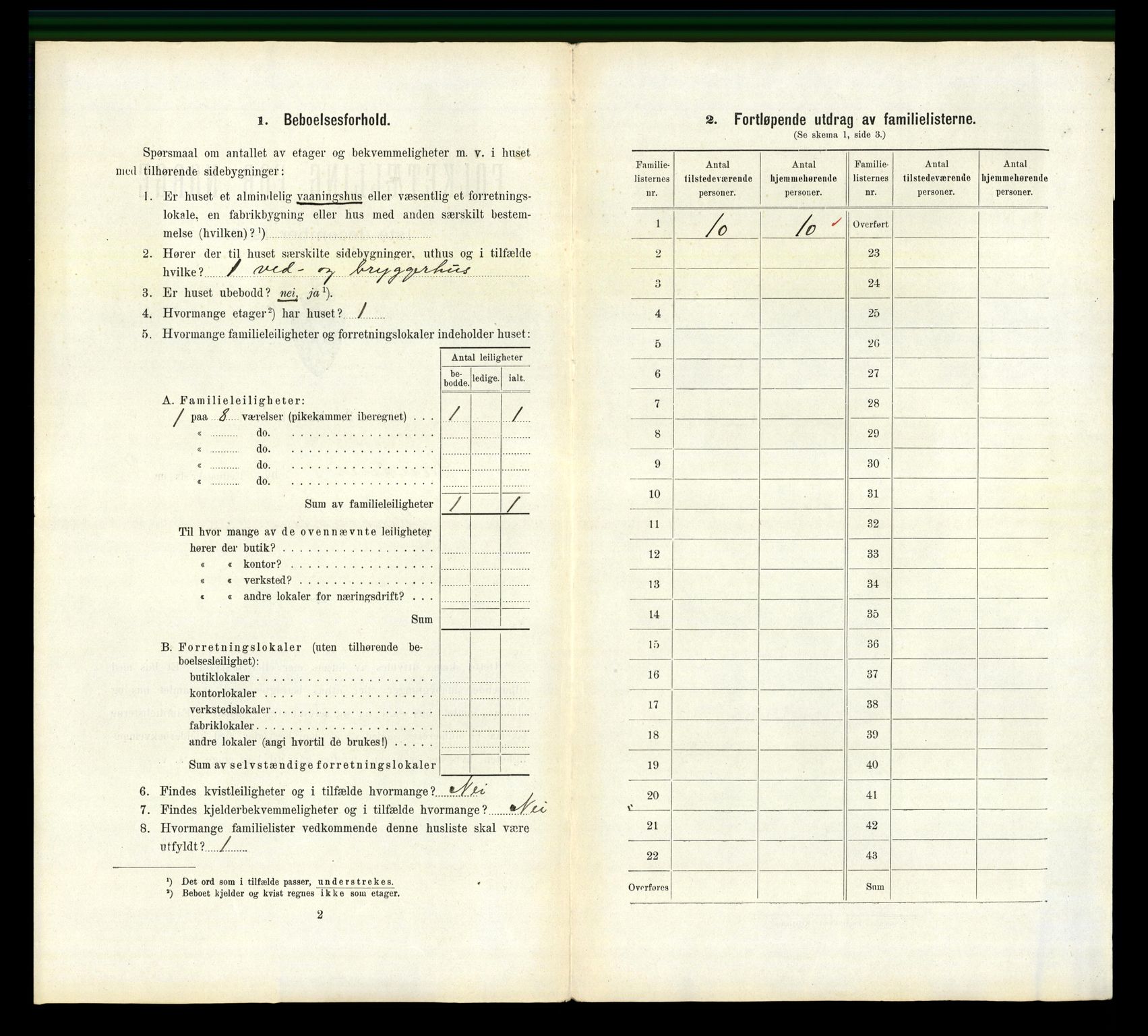 RA, 1910 census for Sandnes, 1910, p. 989