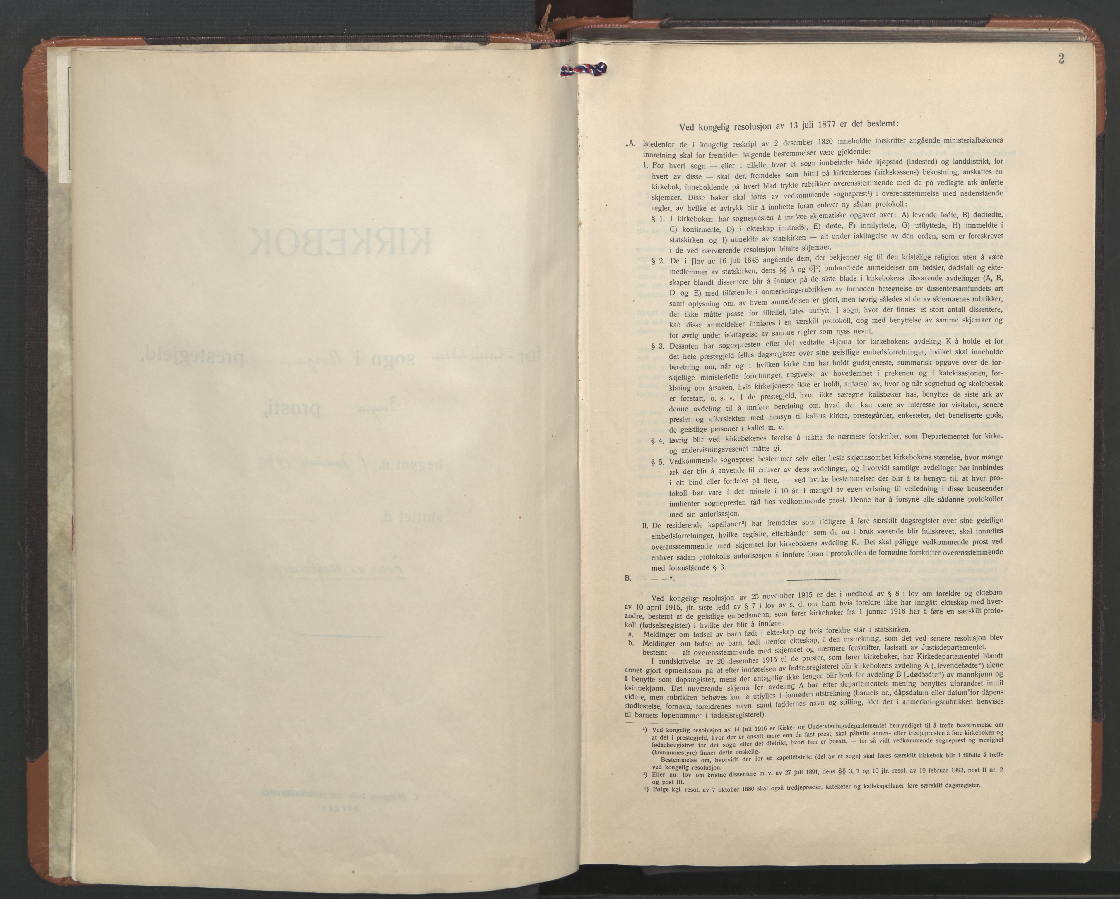 Mariakirken Sokneprestembete, SAB/A-76901/H/Hab/L0007: Parish register (copy) no. A 7, 1940-1972, p. 1b-2a