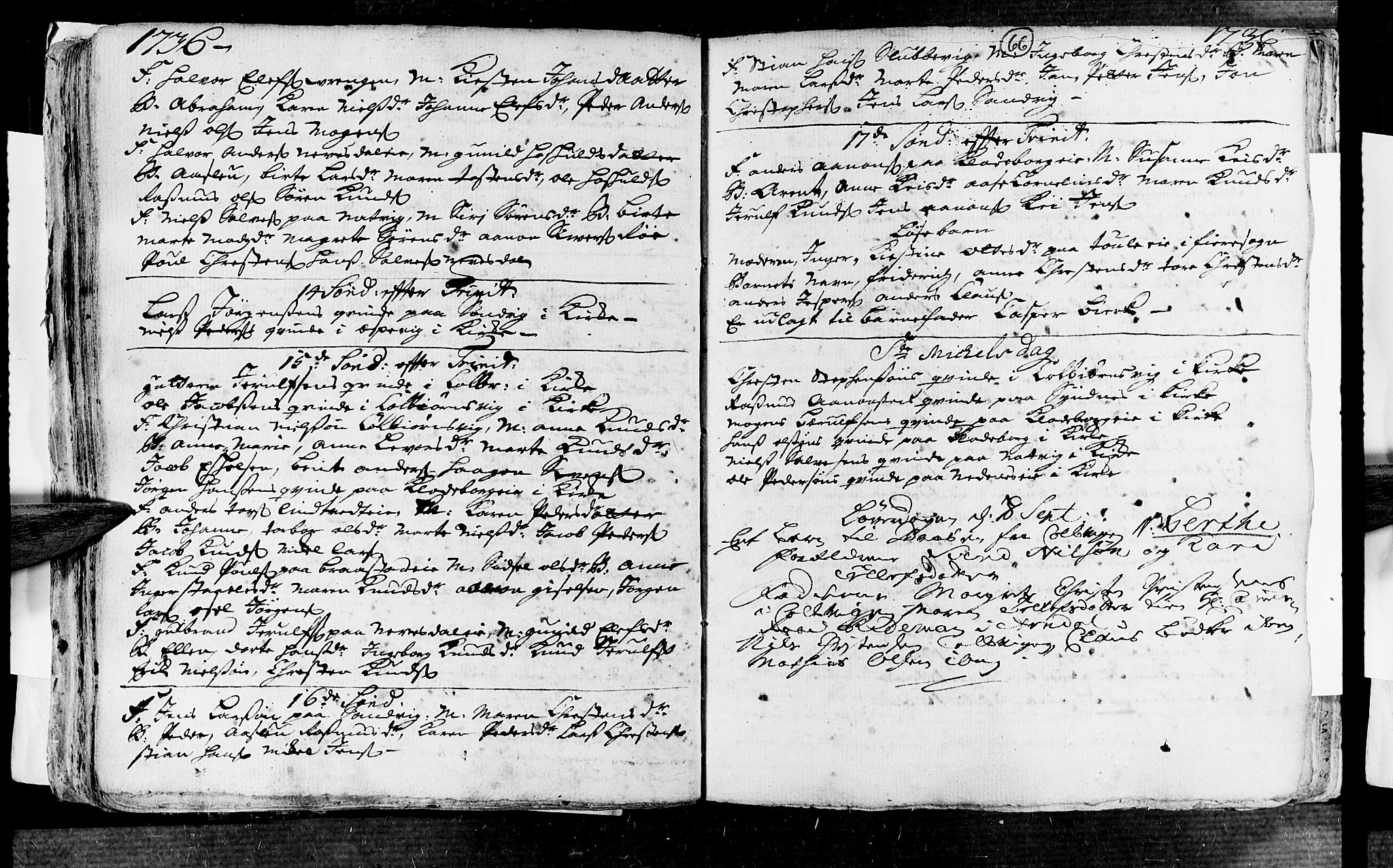 Øyestad sokneprestkontor, SAK/1111-0049/F/Fa/L0004: Parish register (official) no. A 4, 1730-1750, p. 66