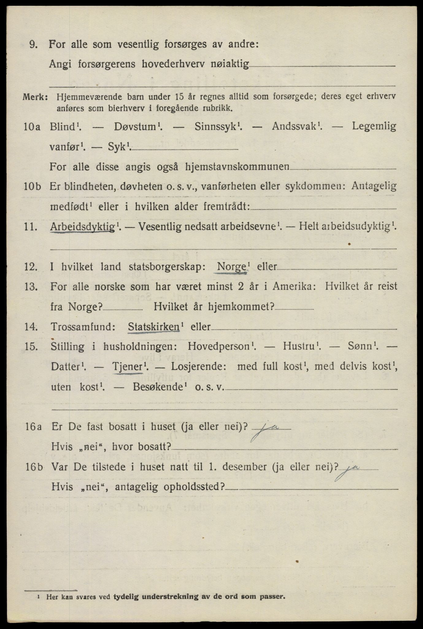 SAO, 1920 census for Askim, 1920, p. 9466