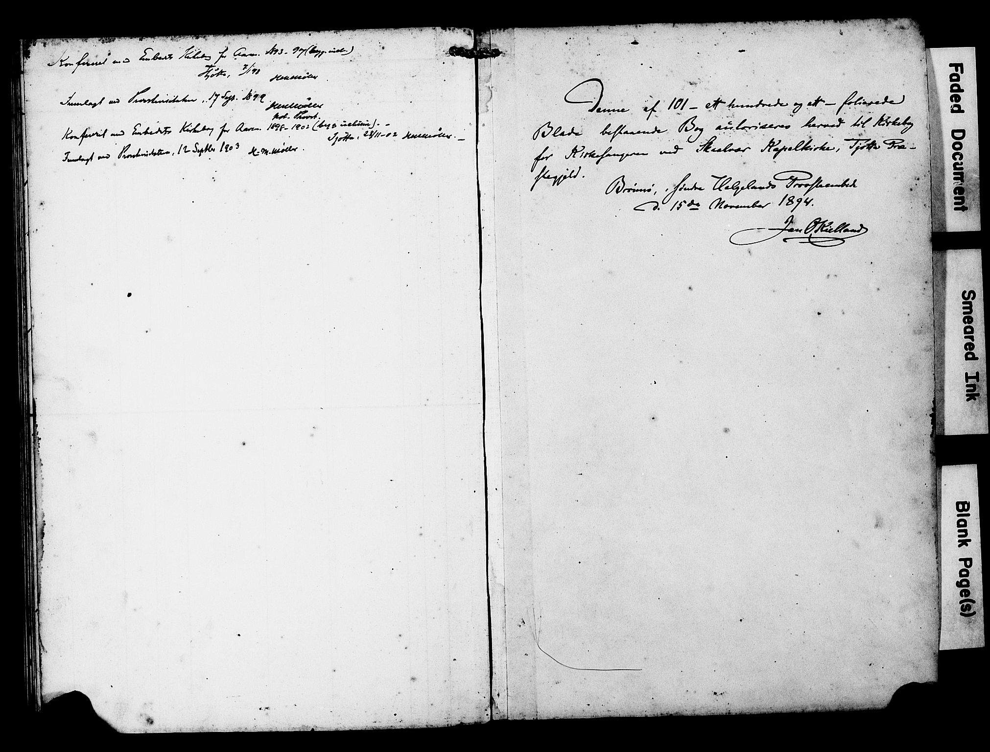 Ministerialprotokoller, klokkerbøker og fødselsregistre - Nordland, SAT/A-1459/818/L0273: Parish register (copy) no. 818C01, 1893-1928