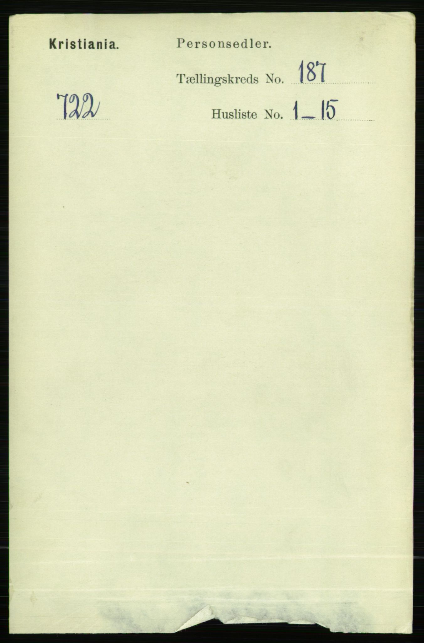 RA, 1891 census for 0301 Kristiania, 1891, p. 111982