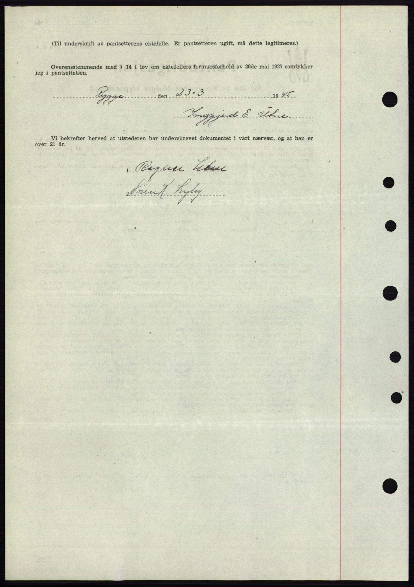 Moss sorenskriveri, SAO/A-10168: Mortgage book no. B15, 1946-1946, Diary no: : 1070/1946