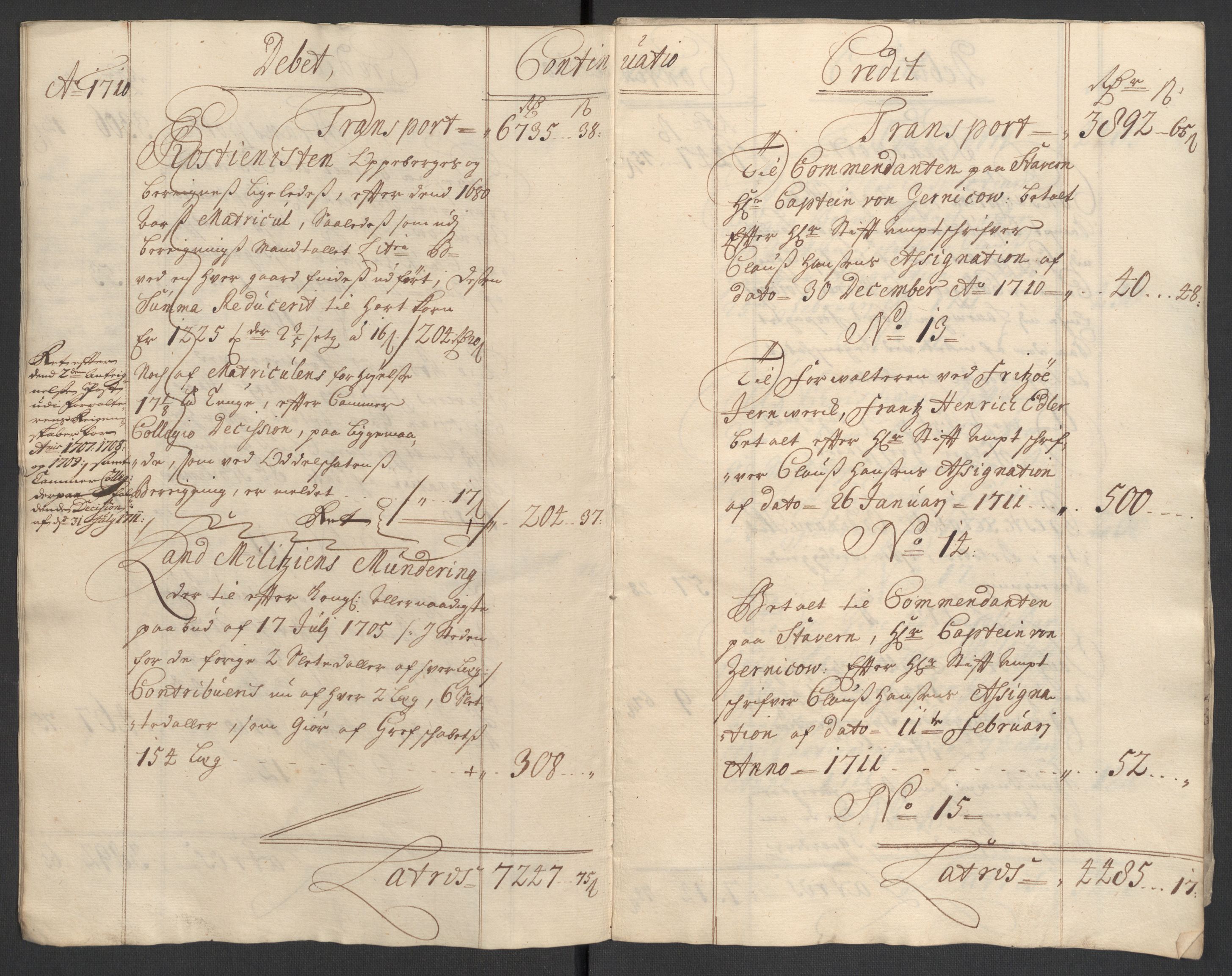 Rentekammeret inntil 1814, Reviderte regnskaper, Fogderegnskap, AV/RA-EA-4092/R33/L1981: Fogderegnskap Larvik grevskap, 1709-1710, p. 247