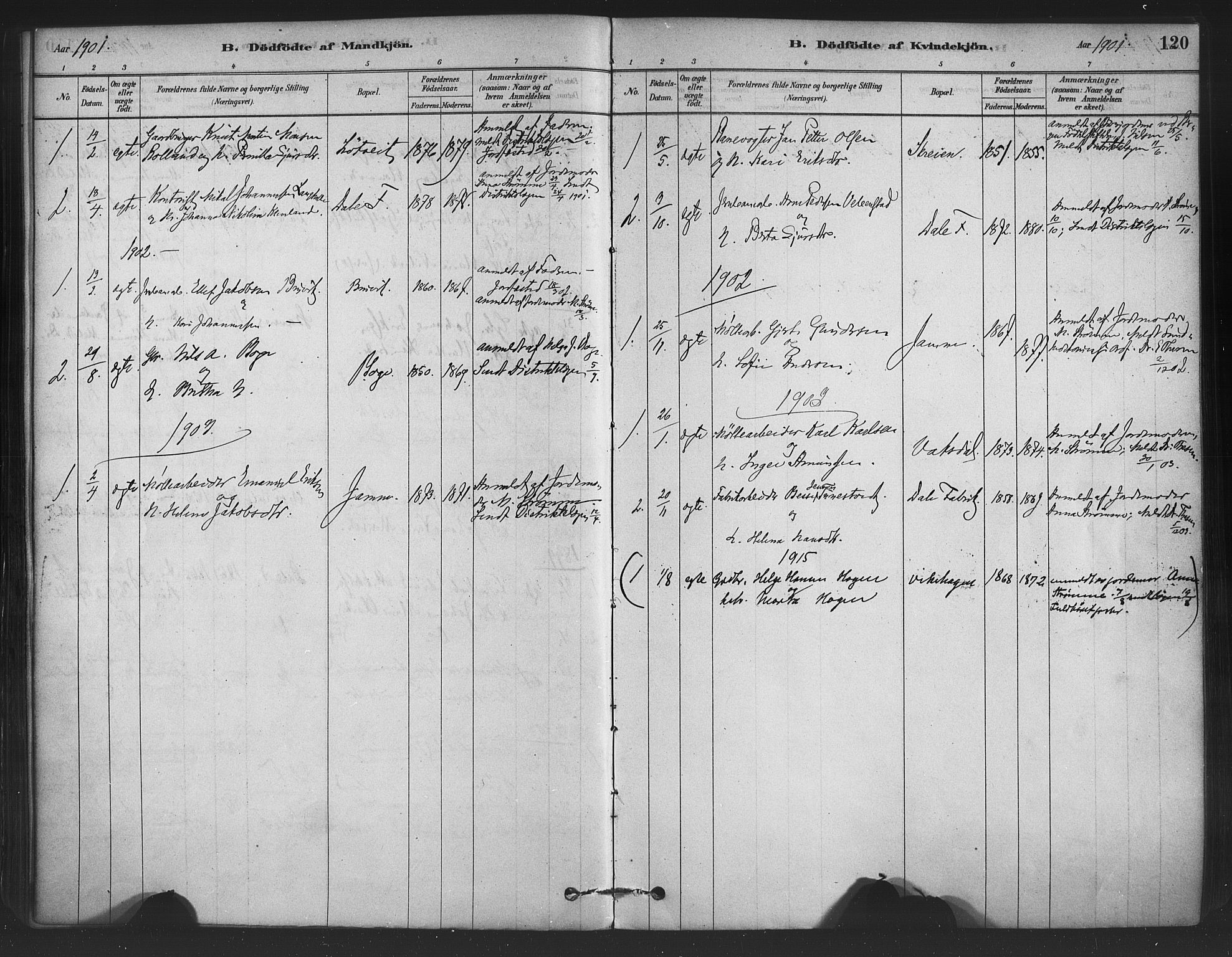 Bruvik Sokneprestembete, SAB/A-74701/H/Haa: Parish register (official) no. B 1, 1878-1904, p. 120