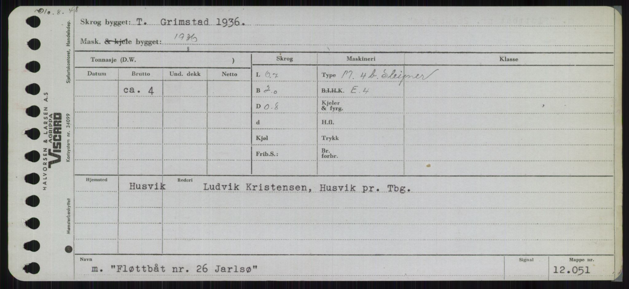 Sjøfartsdirektoratet med forløpere, Skipsmålingen, RA/S-1627/H/Ha/L0002/0001: Fartøy, Eik-Hill / Fartøy, Eik-F, p. 637