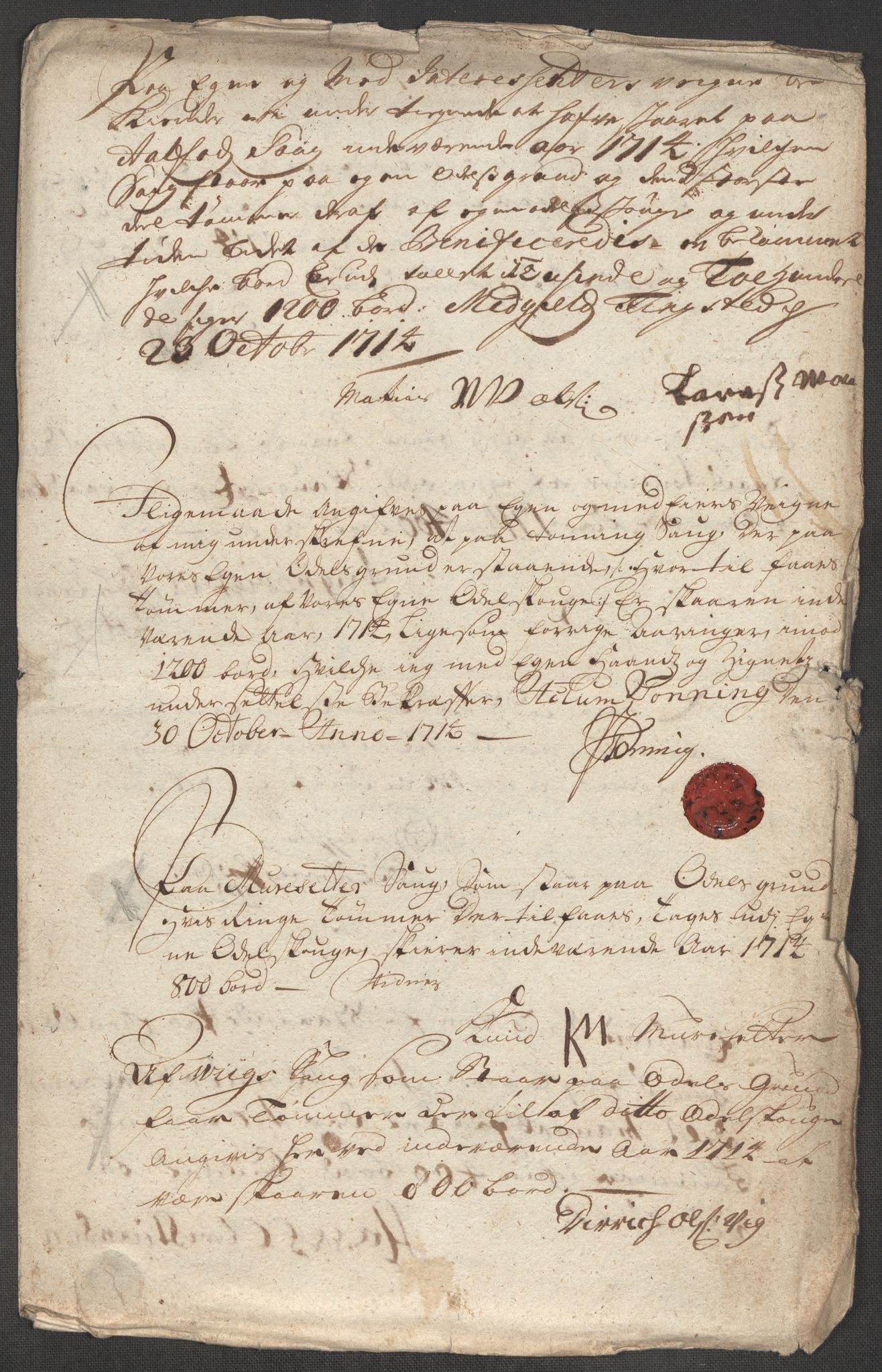 Rentekammeret inntil 1814, Reviderte regnskaper, Fogderegnskap, AV/RA-EA-4092/R53/L3438: Fogderegnskap Sunn- og Nordfjord, 1714, p. 254