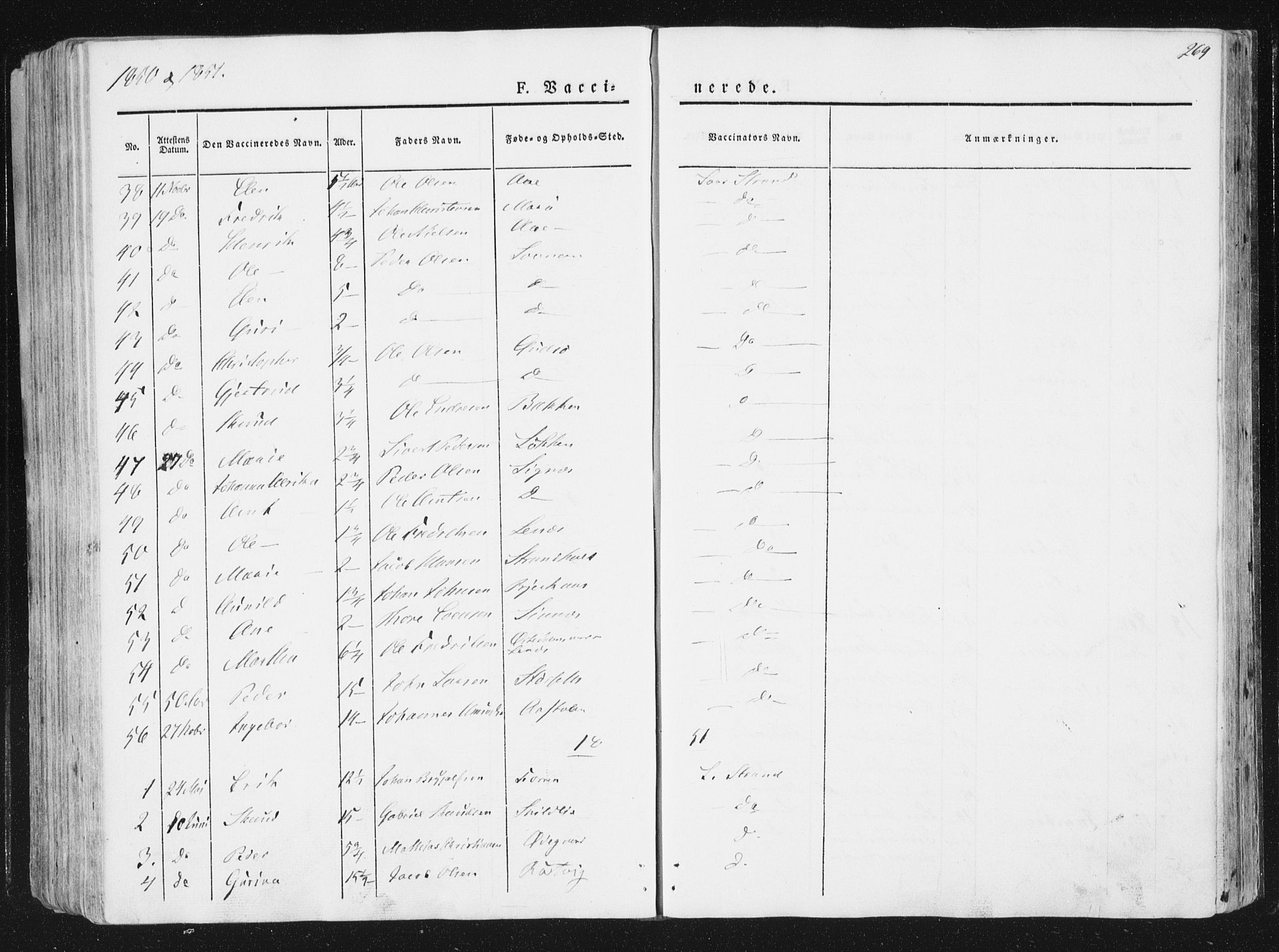 Ministerialprotokoller, klokkerbøker og fødselsregistre - Sør-Trøndelag, SAT/A-1456/630/L0493: Parish register (official) no. 630A06, 1841-1851, p. 269