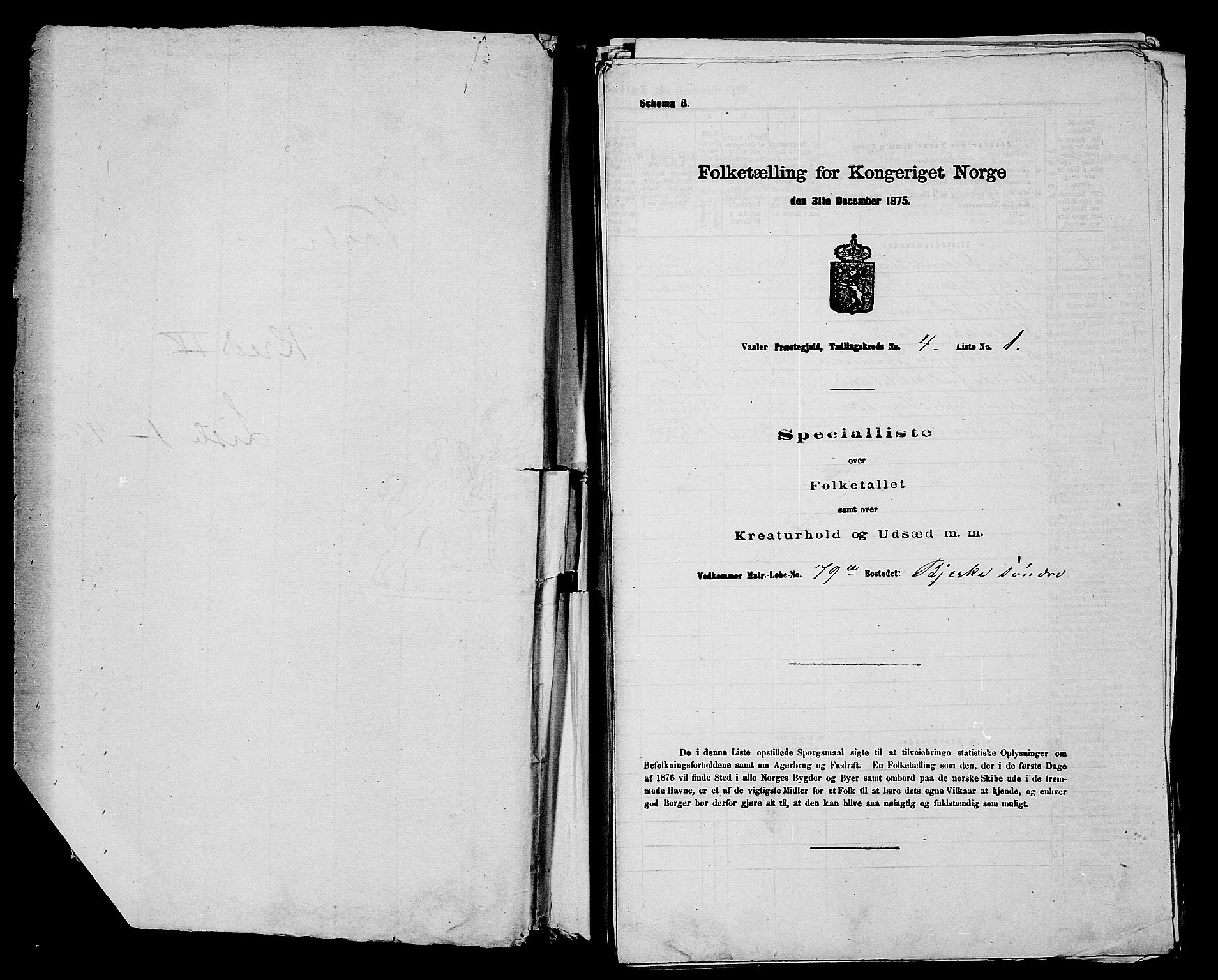 RA, 1875 census for 0137P Våler, 1875, p. 565