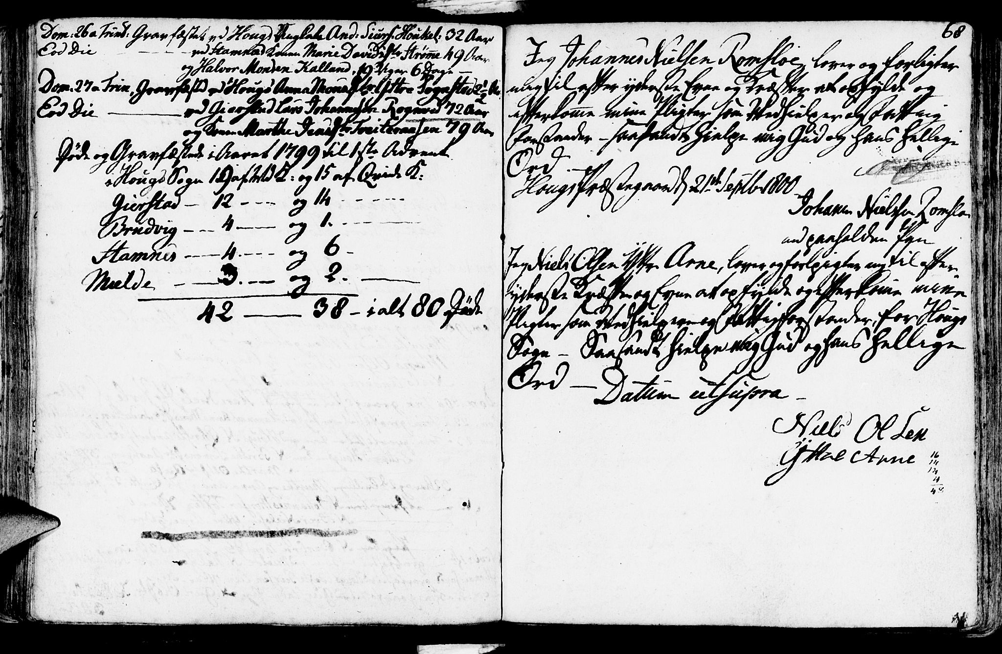Haus sokneprestembete, SAB/A-75601/H/Haa: Parish register (official) no. A 11, 1796-1816, p. 68