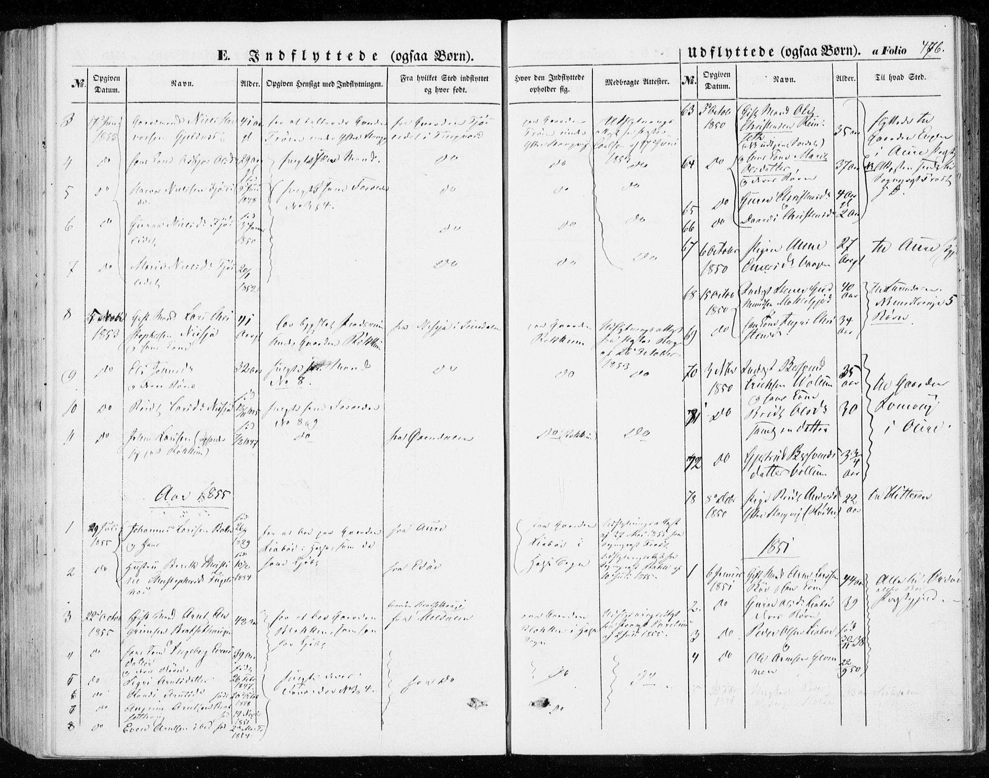 Ministerialprotokoller, klokkerbøker og fødselsregistre - Møre og Romsdal, AV/SAT-A-1454/592/L1026: Parish register (official) no. 592A04, 1849-1867, p. 476