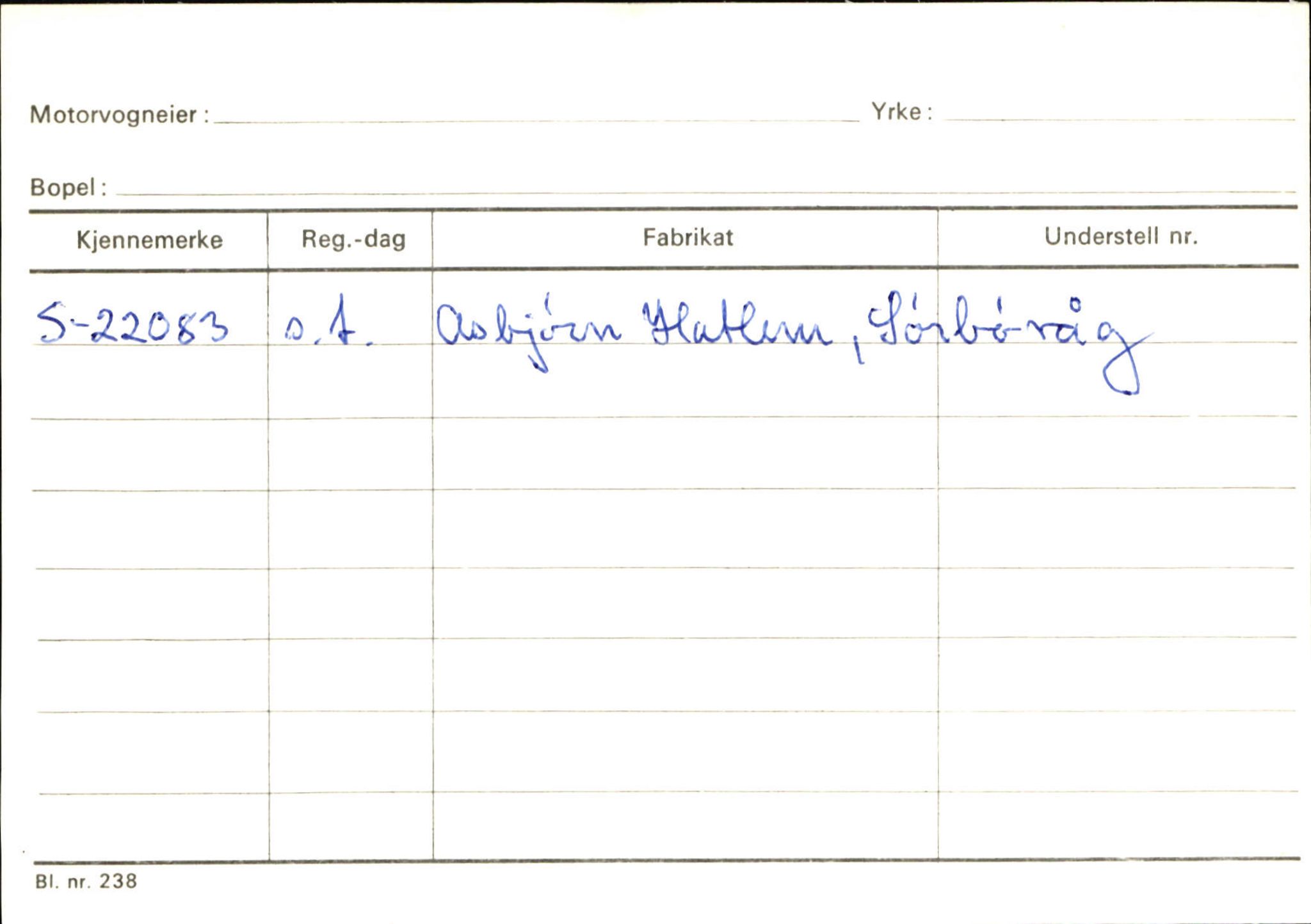 Statens vegvesen, Sogn og Fjordane vegkontor, AV/SAB-A-5301/4/F/L0131: Eigarregister Høyanger P-Å. Stryn S-Å, 1945-1975, p. 618