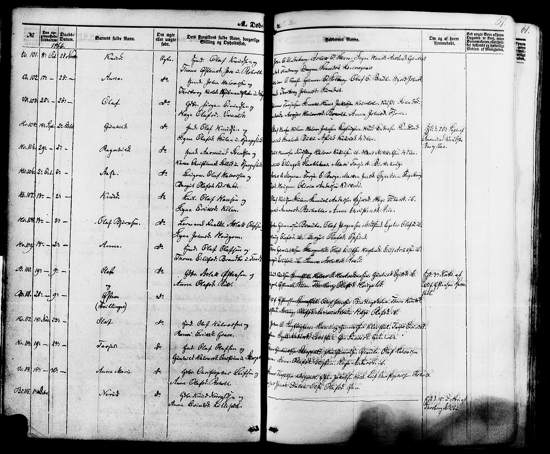 Kviteseid kirkebøker, AV/SAKO-A-276/F/Fa/L0007: Parish register (official) no. I 7, 1859-1881, p. 59