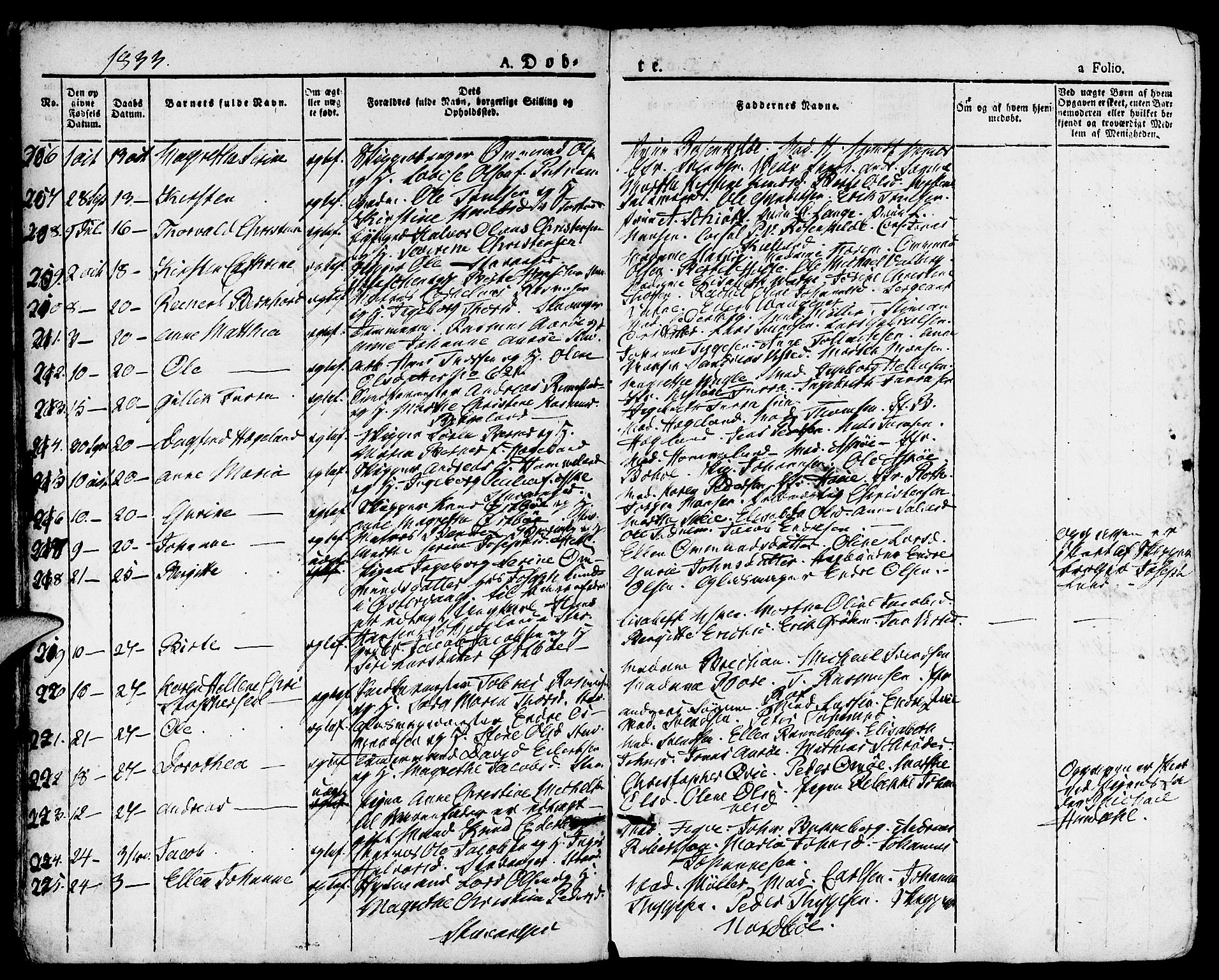 Domkirken sokneprestkontor, AV/SAST-A-101812/001/30/30BA/L0011: Parish register (official) no. A 11, 1832-1856