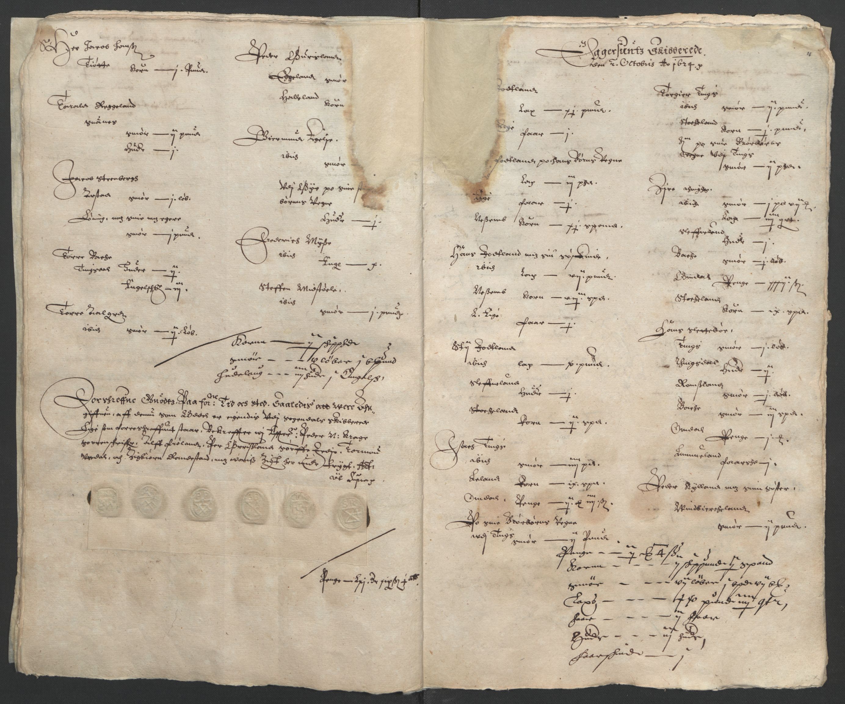 Stattholderembetet 1572-1771, AV/RA-EA-2870/Ek/L0010/0002: Jordebøker til utlikning av rosstjeneste 1624-1626: / Odelsjordebøker for Stavanger len, 1624-1626, p. 45
