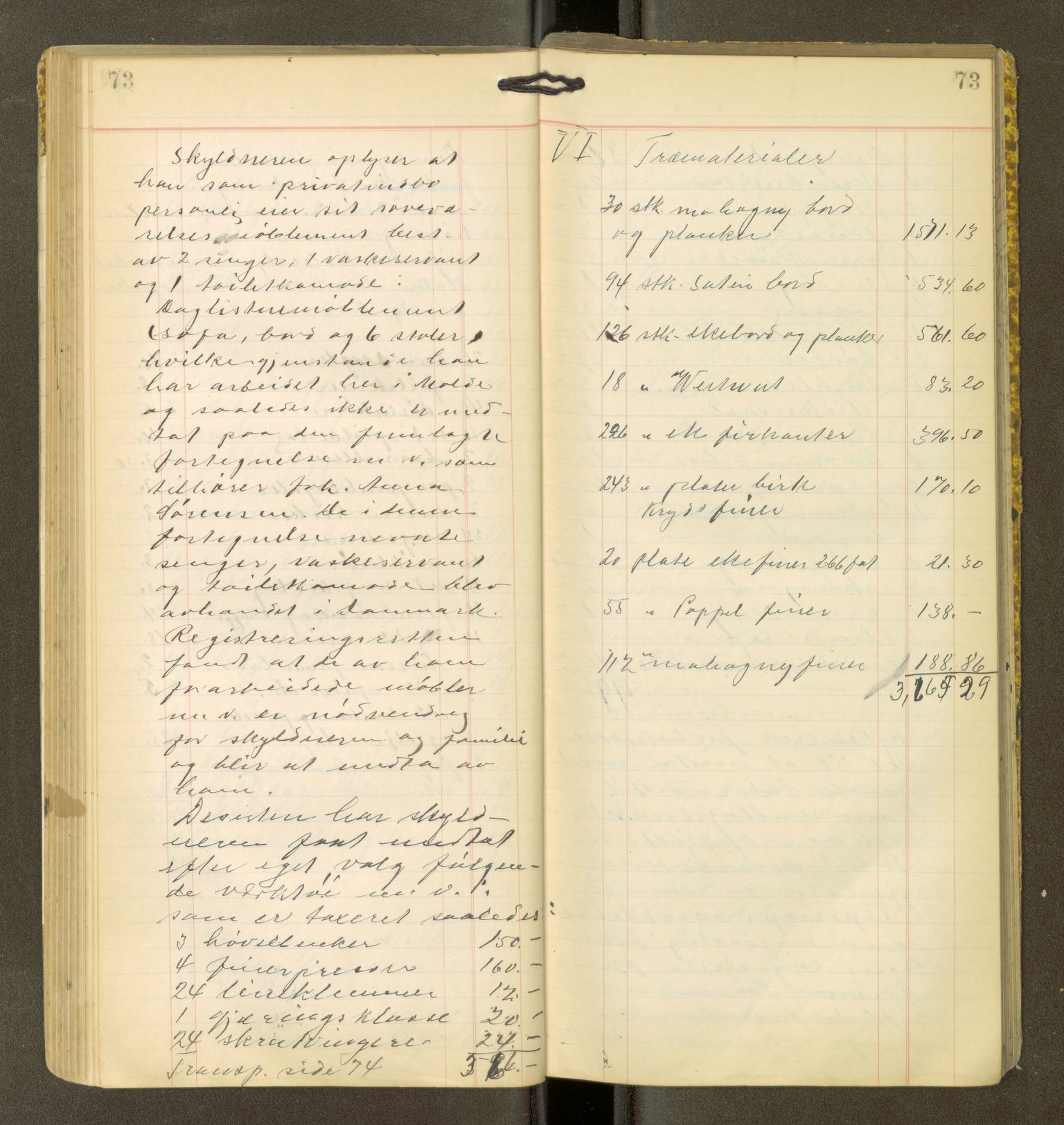 Romsdal sorenskriveri, AV/SAT-A-4149/1/3/3Ca/L0001: Registreringsprotokoll, 1921-1926, p. 73