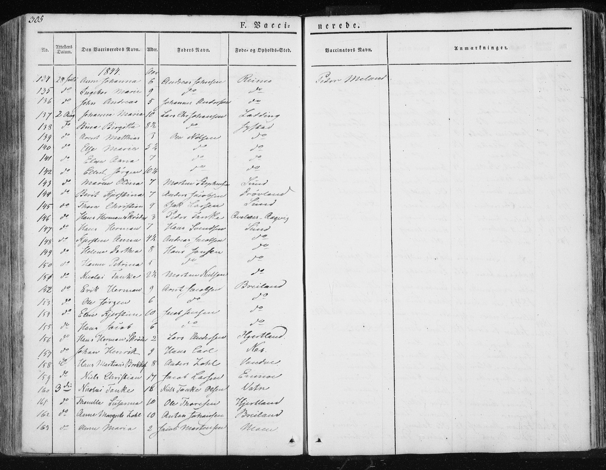 Ministerialprotokoller, klokkerbøker og fødselsregistre - Nordland, AV/SAT-A-1459/830/L0447: Parish register (official) no. 830A11, 1831-1854, p. 305