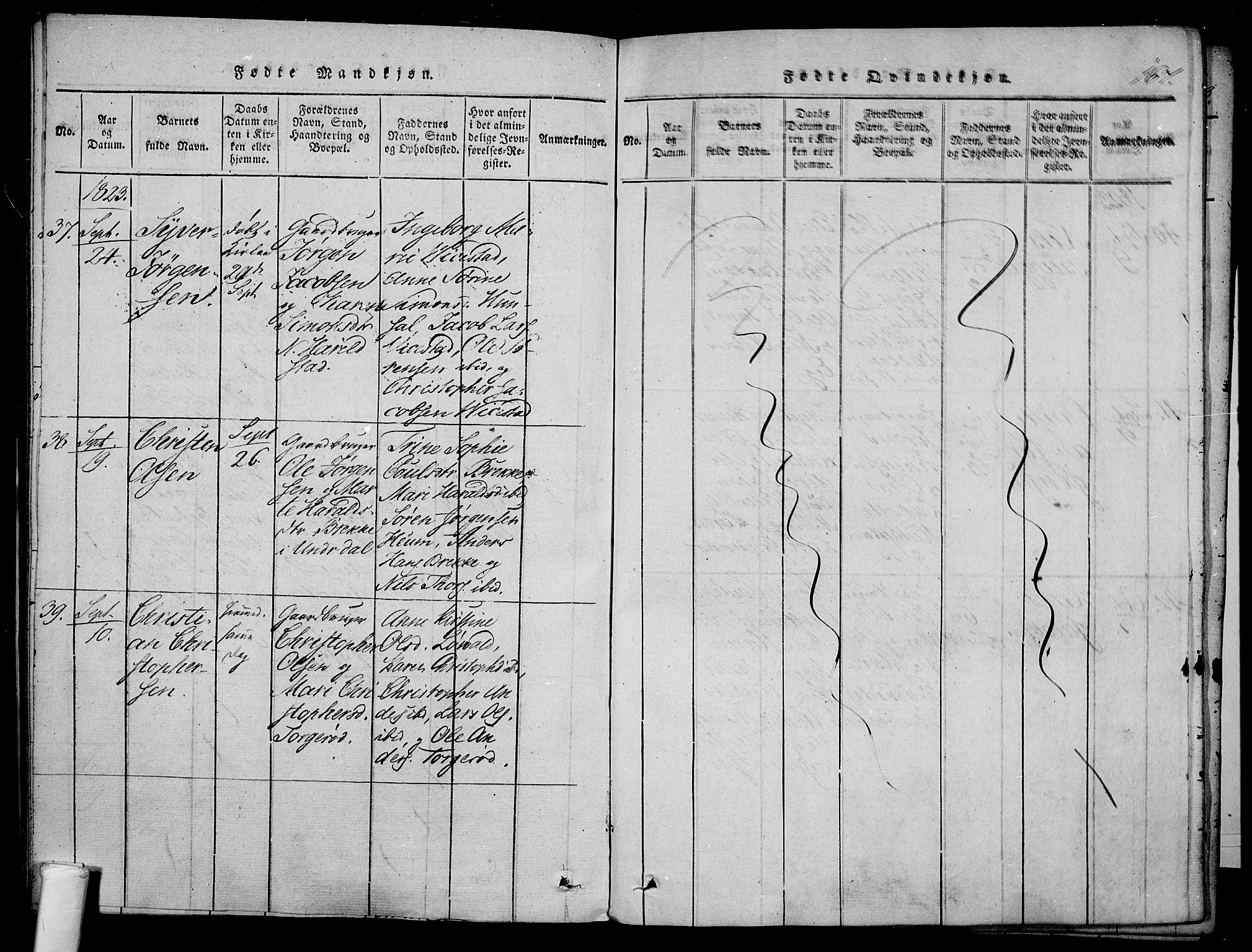 Våle kirkebøker, AV/SAKO-A-334/F/Fa/L0007: Parish register (official) no. I 7, 1814-1824, p. 166-167