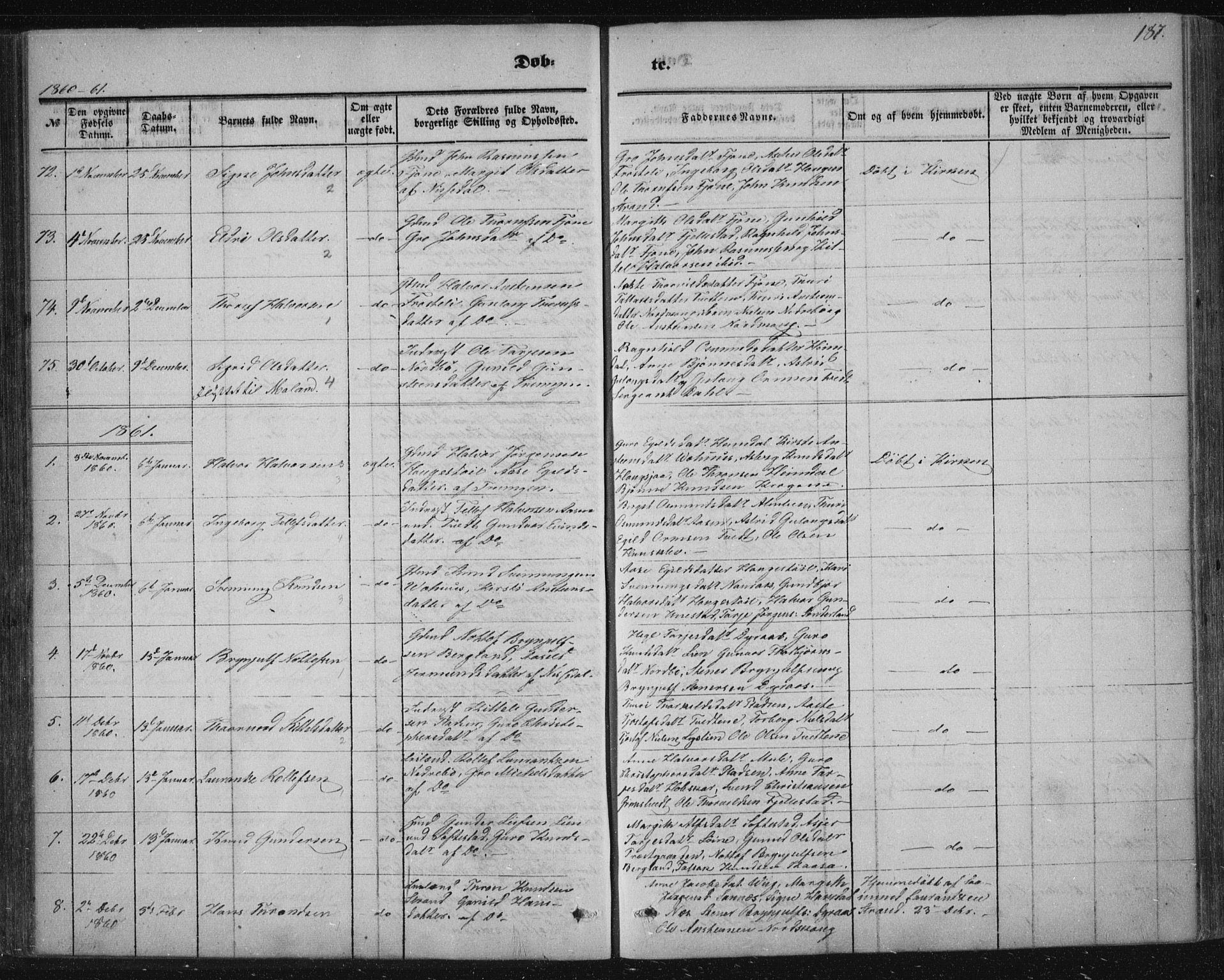 Nissedal kirkebøker, SAKO/A-288/F/Fa/L0003: Parish register (official) no. I 3, 1846-1870, p. 186-187