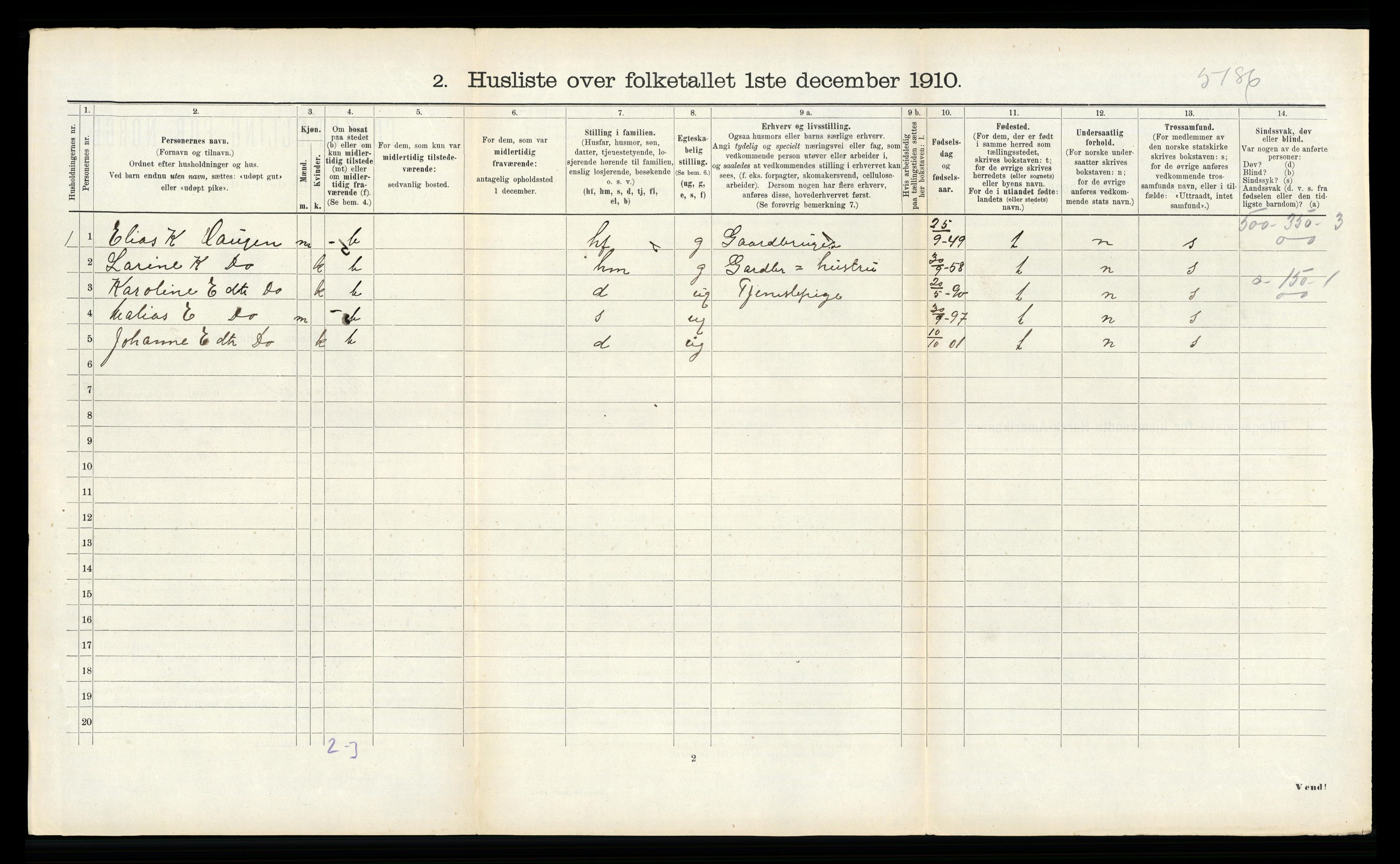 RA, 1910 census for Hjørundfjord, 1910, p. 427