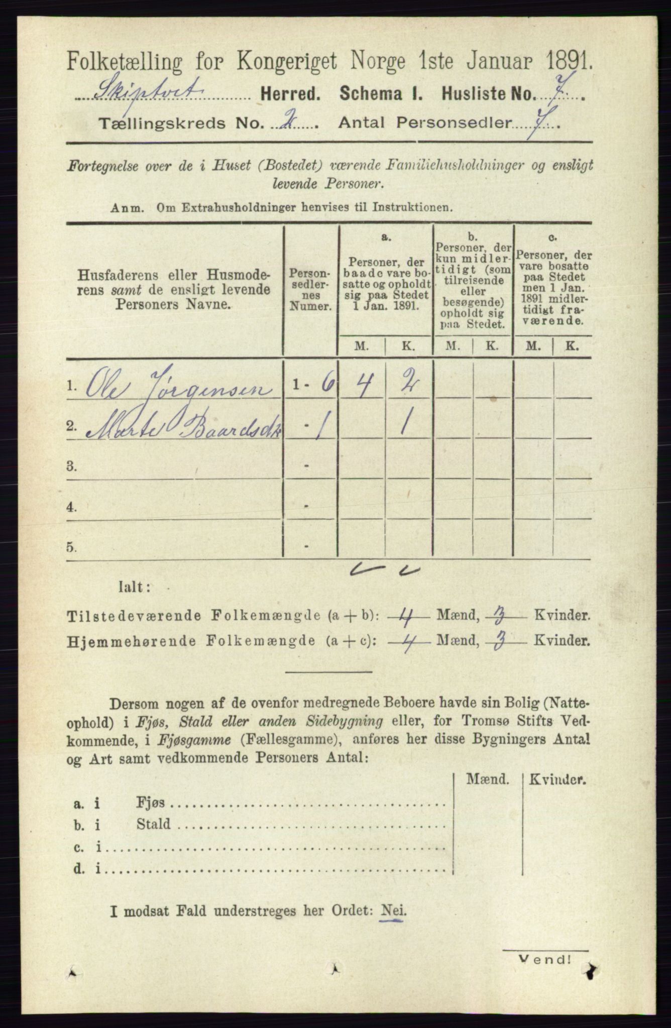 RA, 1891 census for 0127 Skiptvet, 1891, p. 473