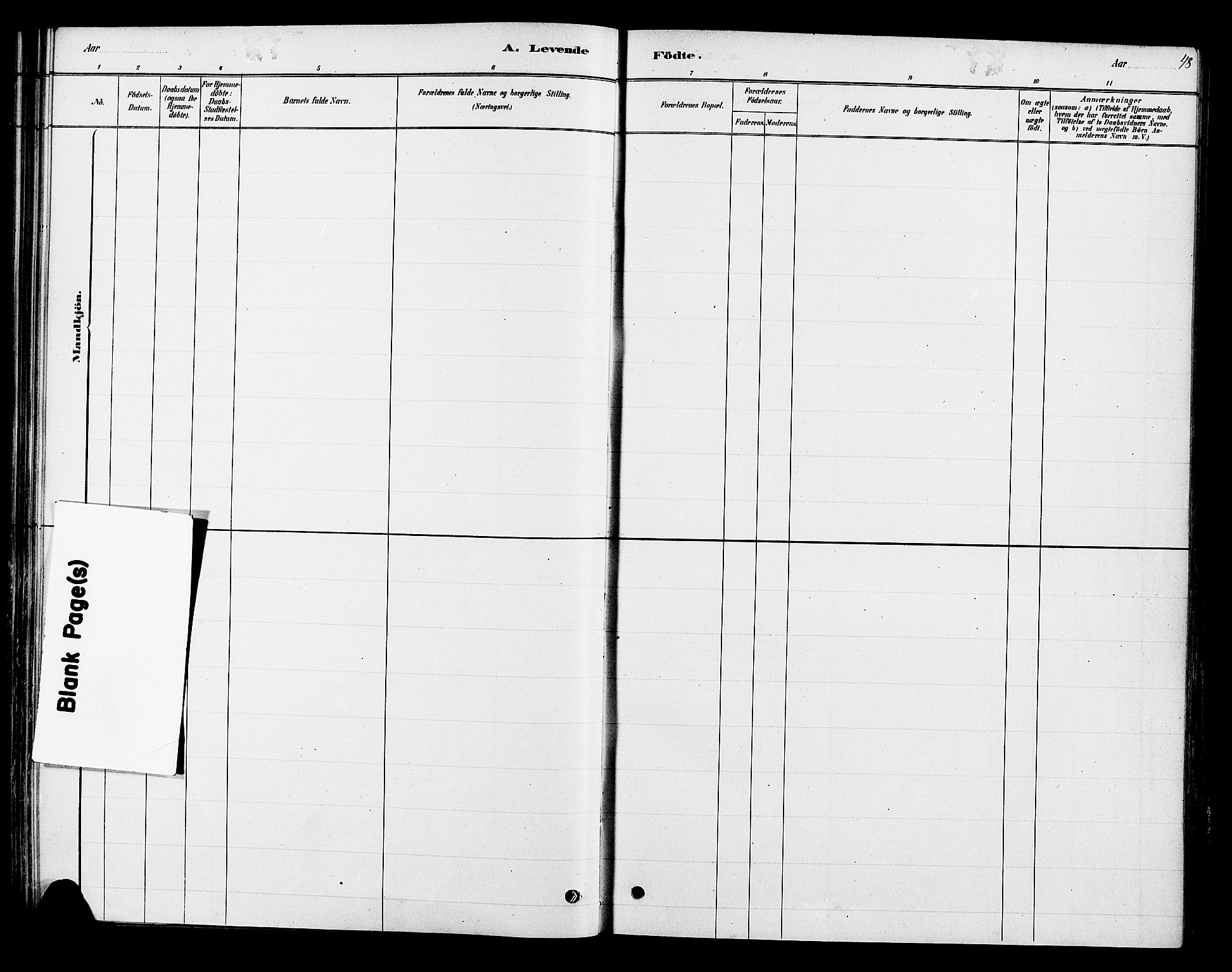 Ringsaker prestekontor, AV/SAH-PREST-014/K/Ka/L0013: Parish register (official) no. 13, 1879-1890, p. 48