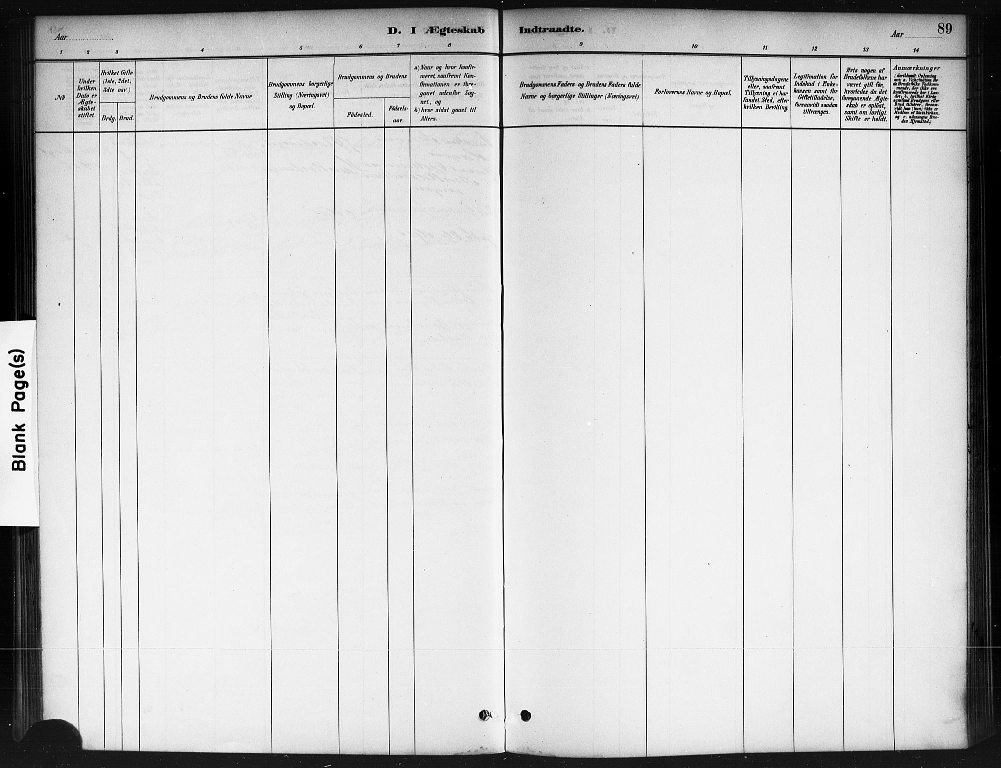 Ås prestekontor Kirkebøker, AV/SAO-A-10894/F/Fb/L0001: Parish register (official) no. II 1, 1881-1895, p. 89