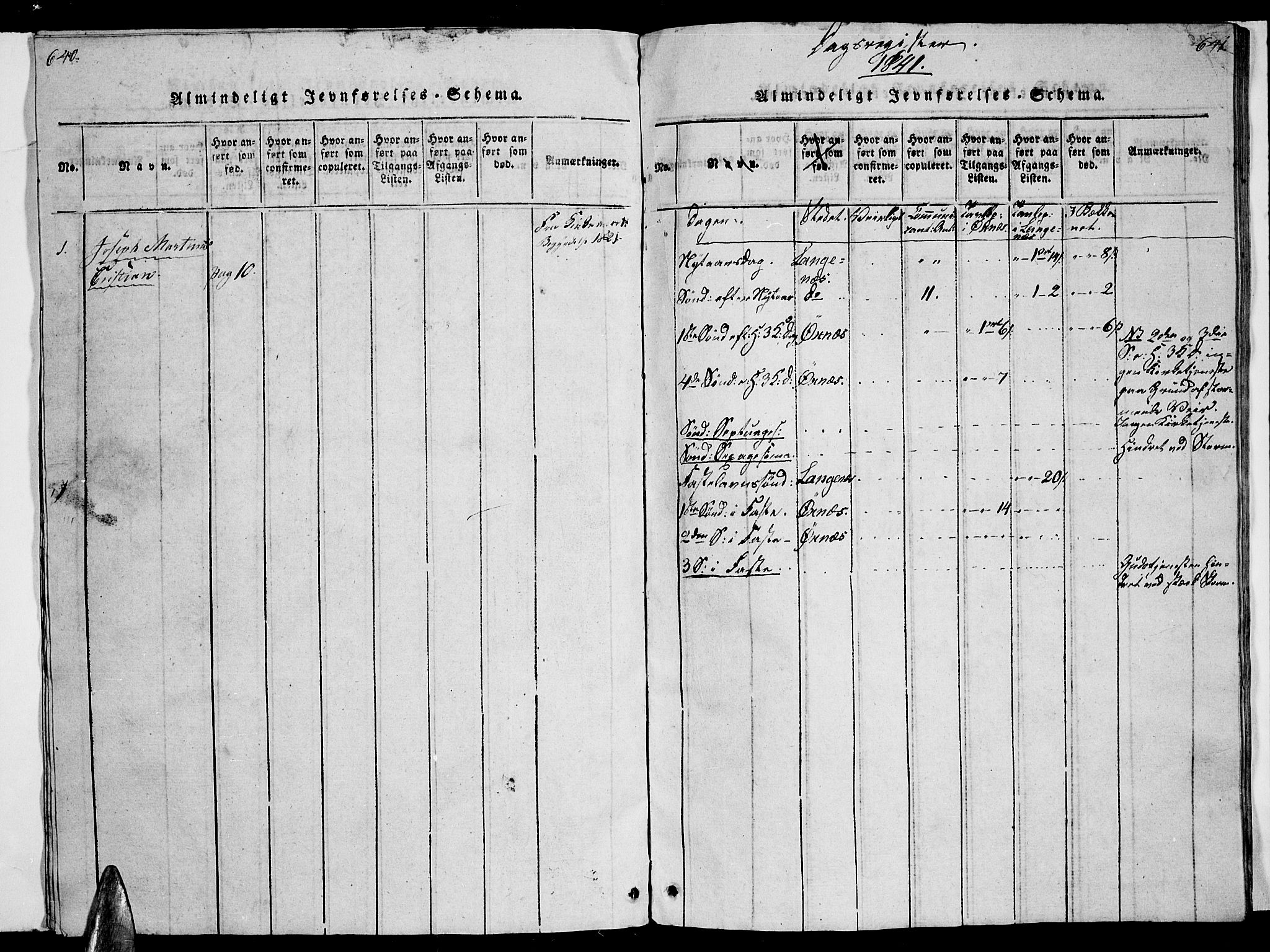 Ministerialprotokoller, klokkerbøker og fødselsregistre - Nordland, SAT/A-1459/893/L1346: Parish register (copy) no. 893C01, 1820-1858, p. 640-641
