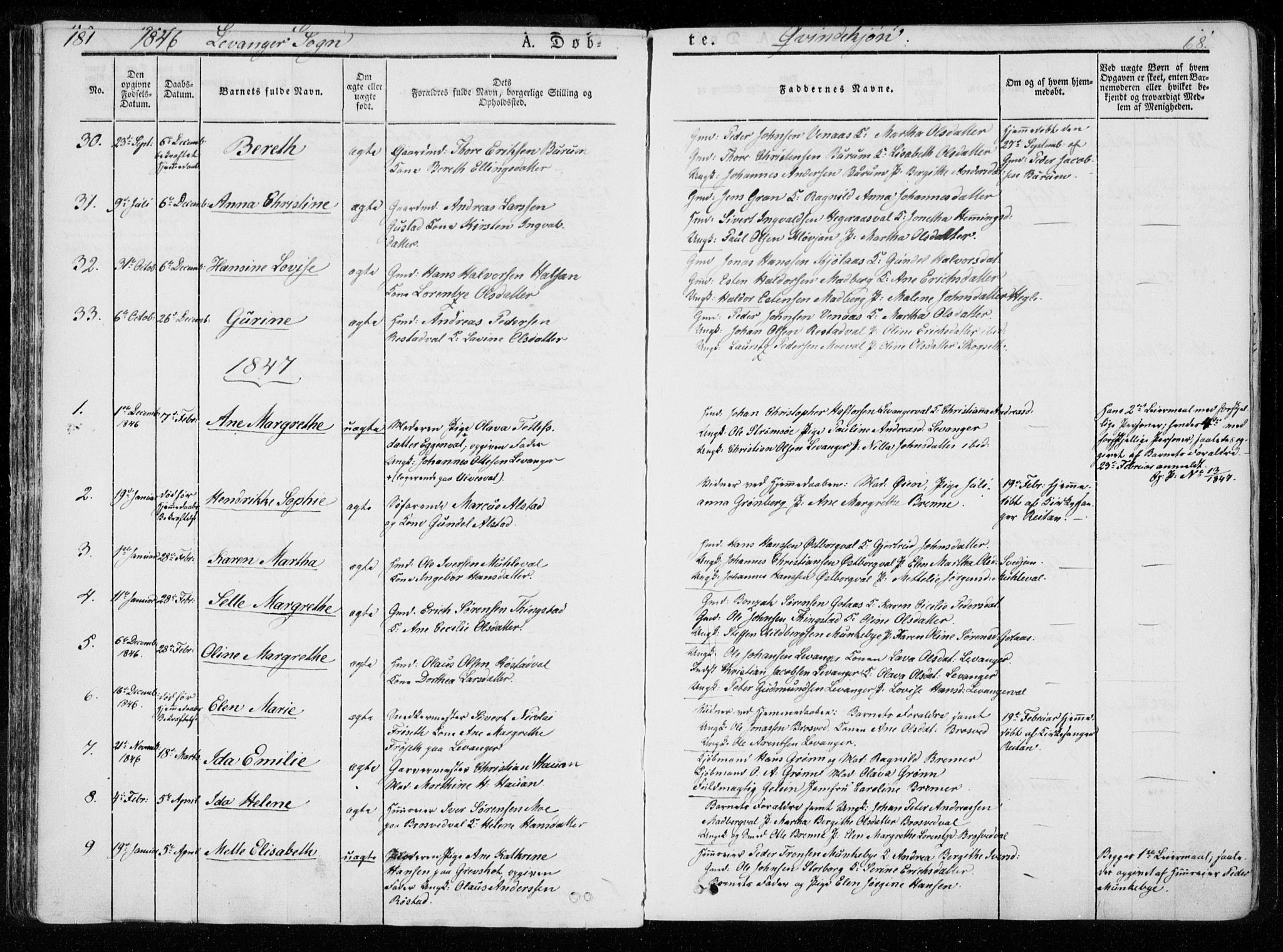 Ministerialprotokoller, klokkerbøker og fødselsregistre - Nord-Trøndelag, SAT/A-1458/720/L0183: Parish register (official) no. 720A01, 1836-1855, p. 68