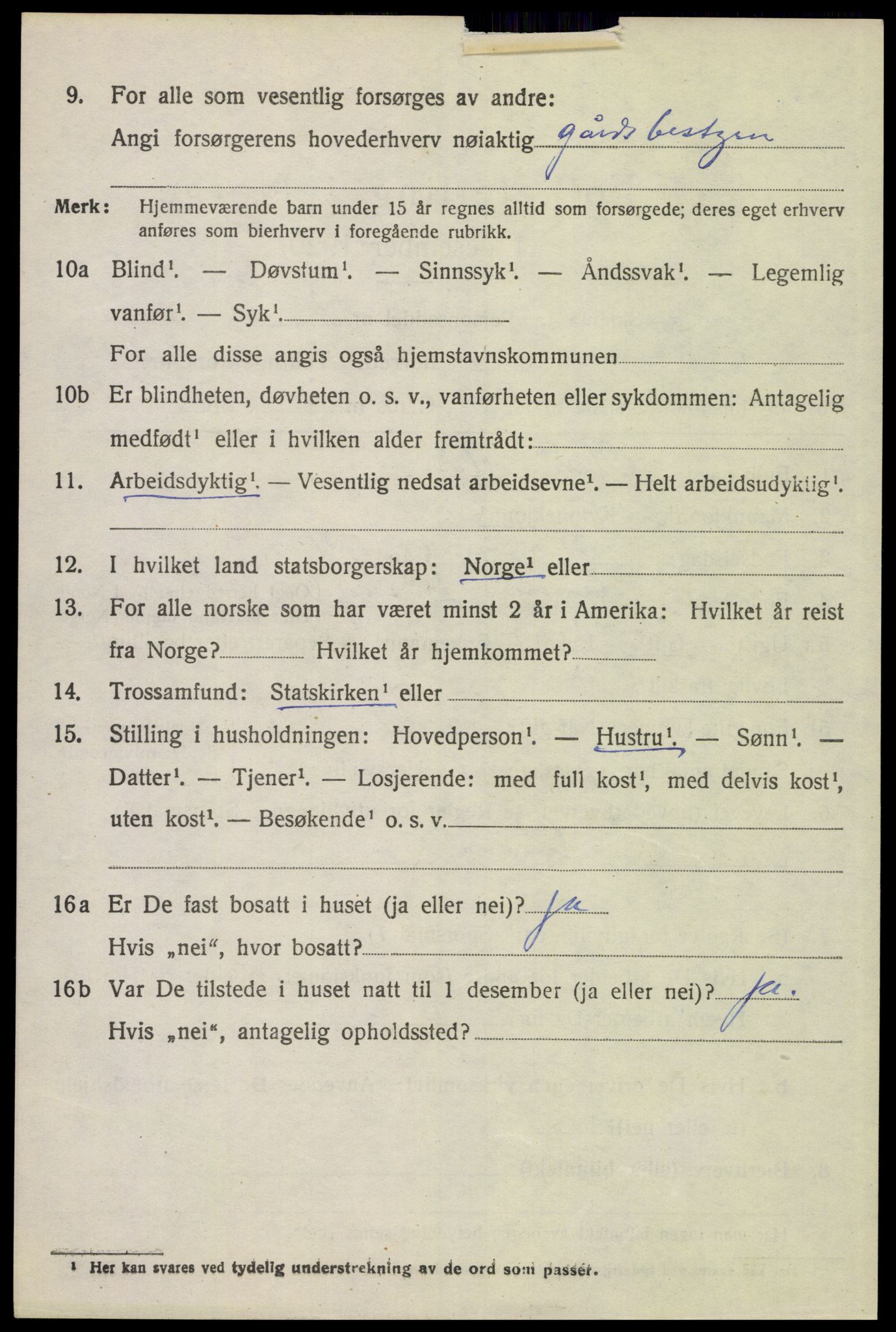 SAH, 1920 census for Åsnes, 1920, p. 12345