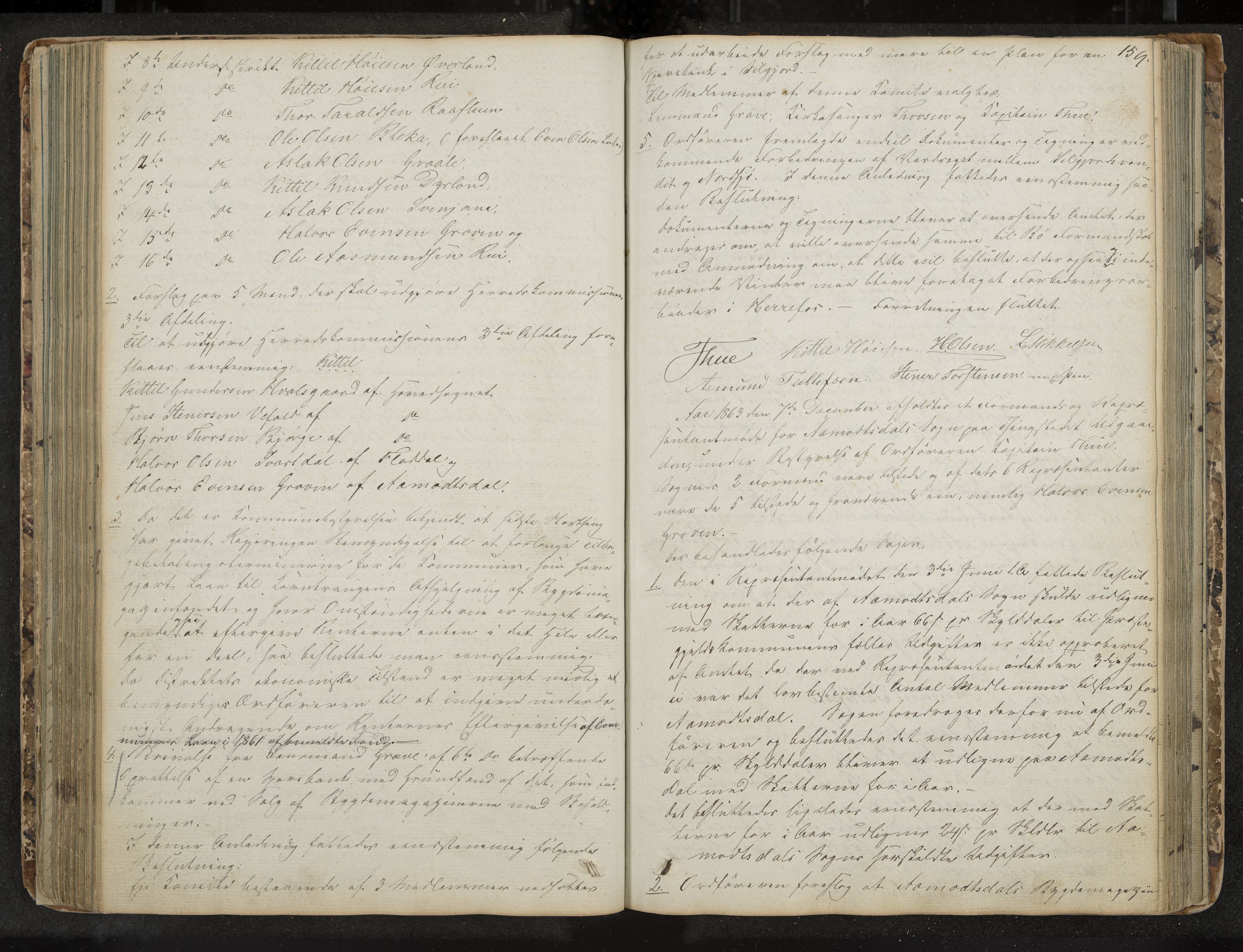 Seljord formannskap og sentraladministrasjon, IKAK/0828021/A/Aa/L0001: Møtebok med register, 1838-1879, p. 159