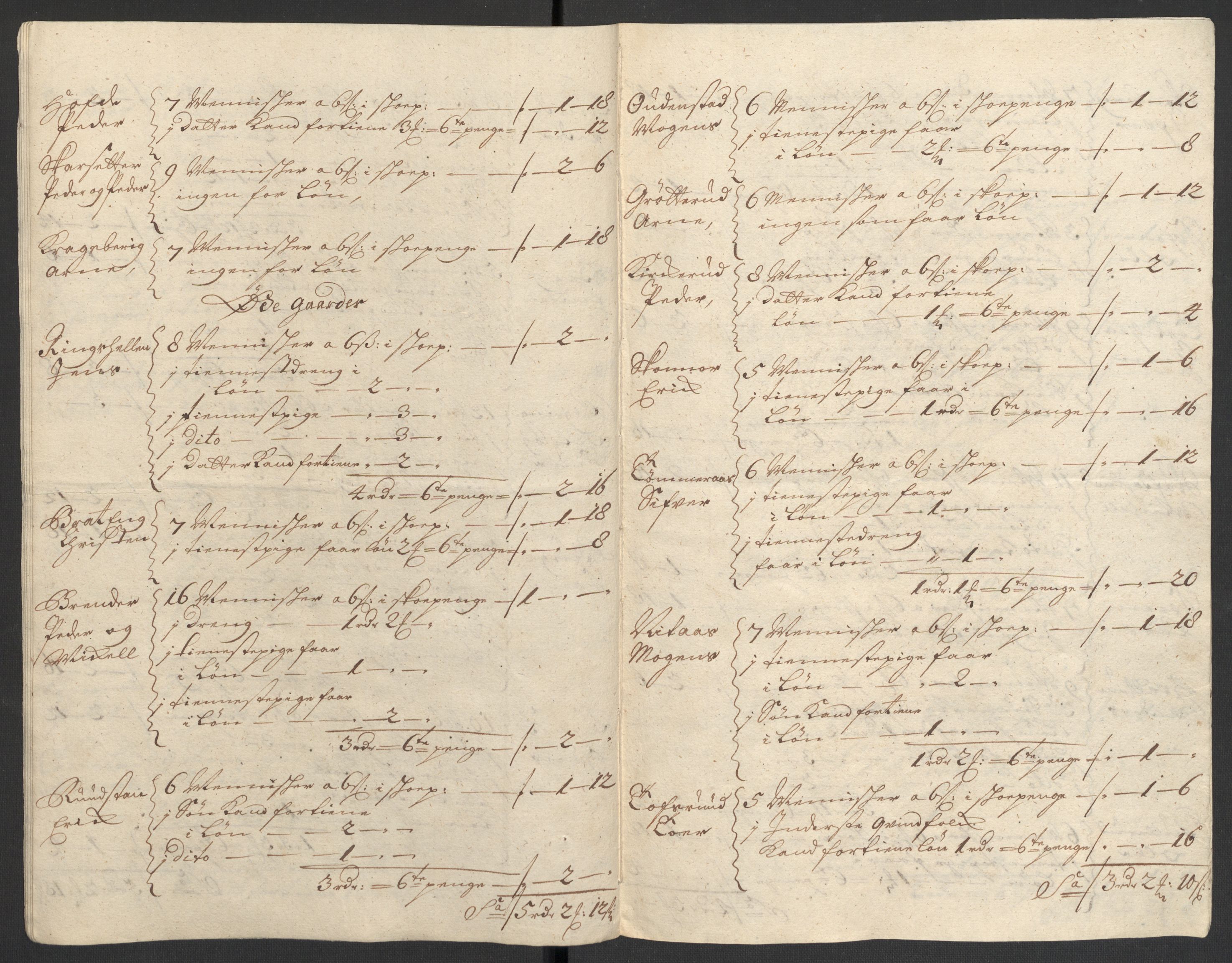 Rentekammeret inntil 1814, Reviderte regnskaper, Fogderegnskap, AV/RA-EA-4092/R18/L1308: Fogderegnskap Hadeland, Toten og Valdres, 1711, p. 271