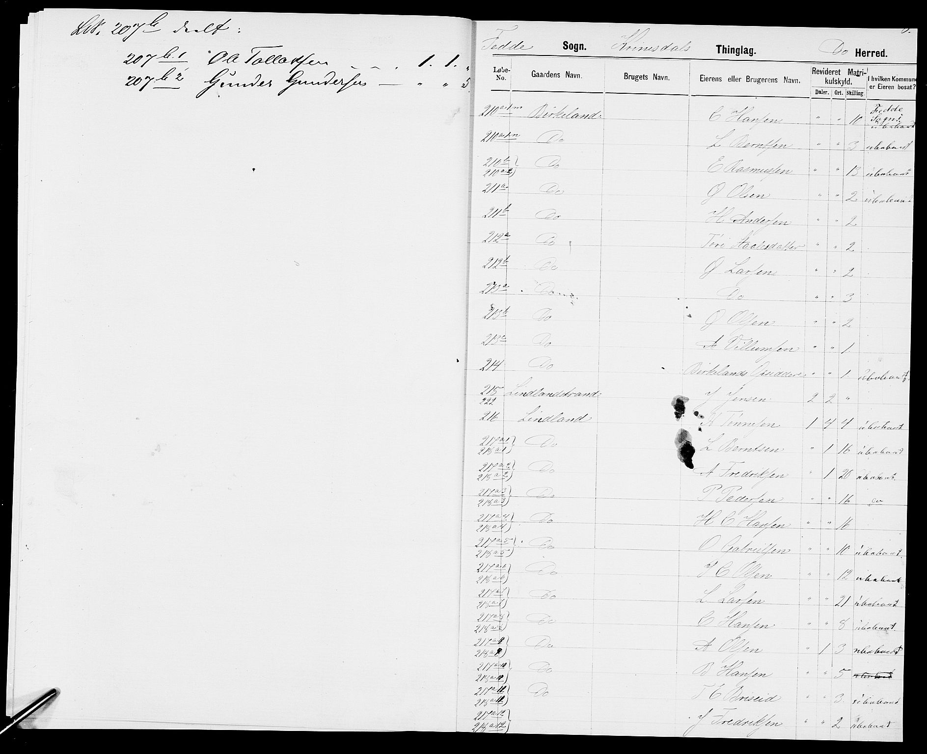 SAK, 1875 census for 1037P Kvinesdal, 1875, p. 11