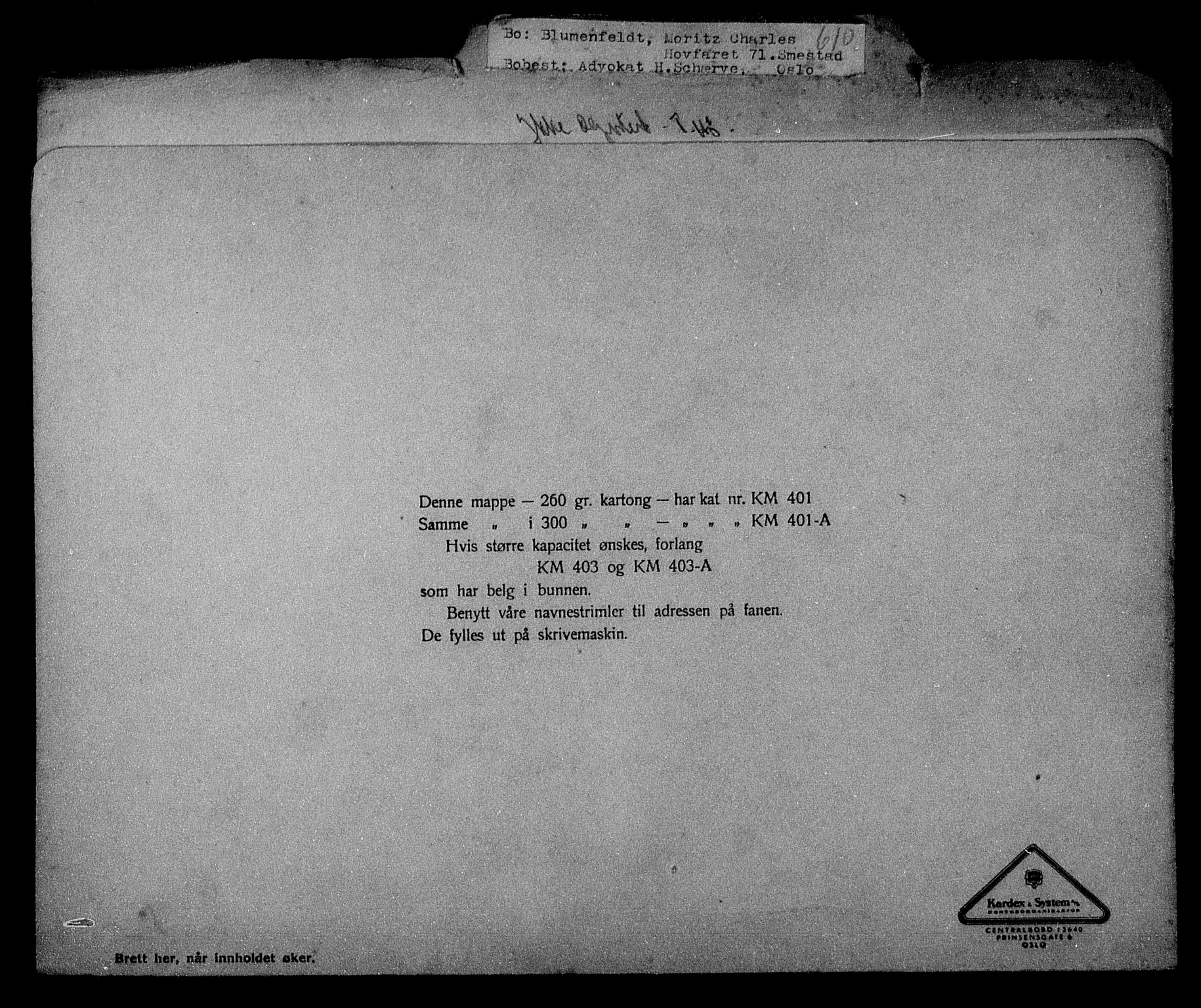 Justisdepartementet, Tilbakeføringskontoret for inndratte formuer, AV/RA-S-1564/H/Hc/Hcc/L0926: --, 1945-1947, p. 196