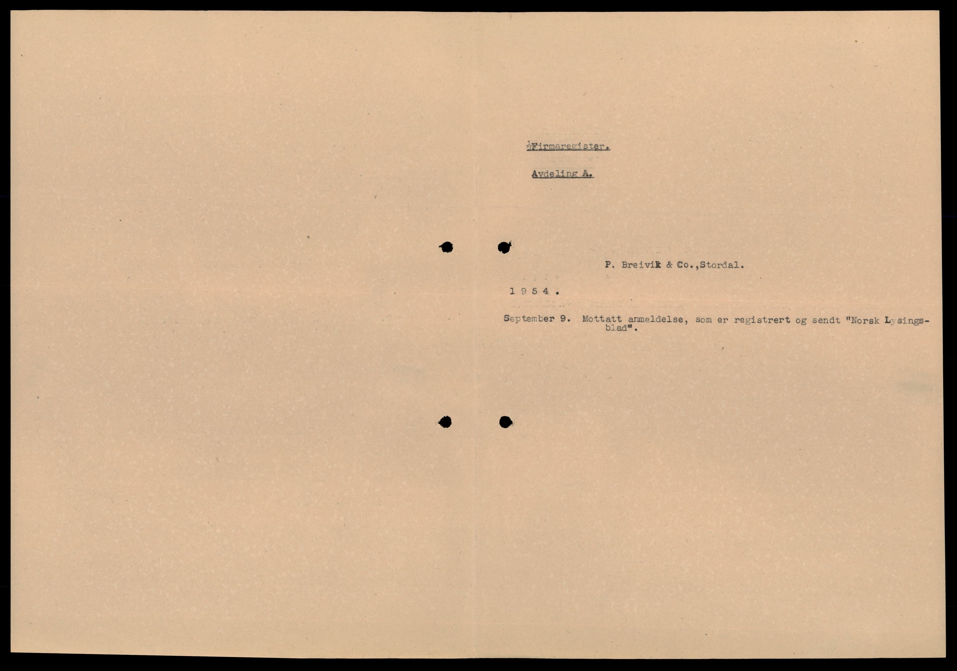 Nordre Sunnmøre sorenskriveri, AV/SAT-A-0006/2/J/Jd/Jdb/L0002: Bilag. Enkeltmannsforetak, D-F, 1944-1990, p. 1