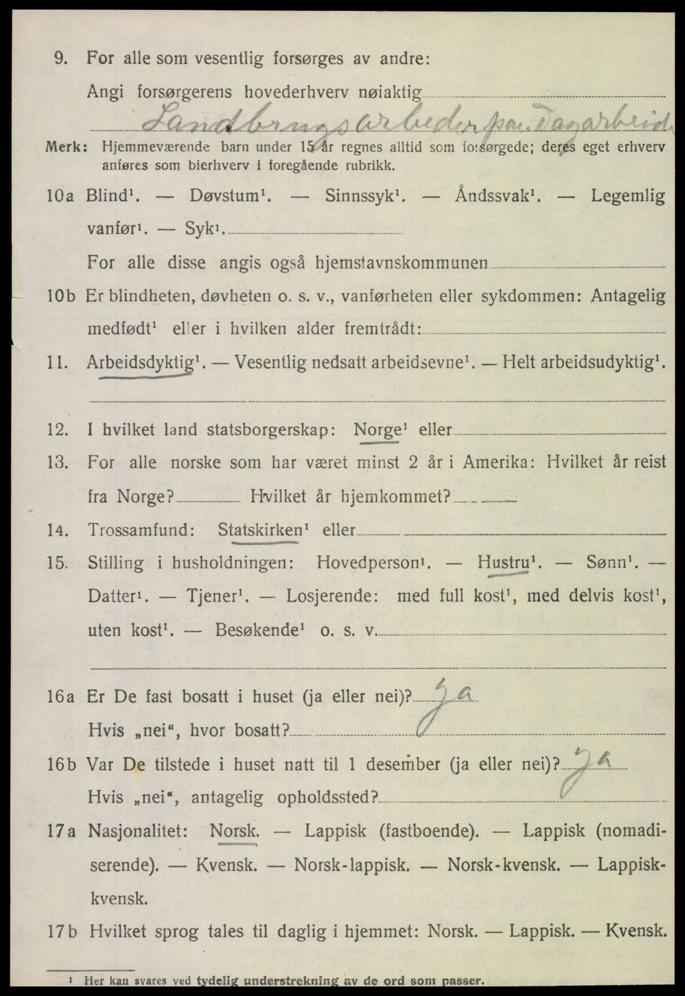 SAT, 1920 census for Nærøy, 1920, p. 1518