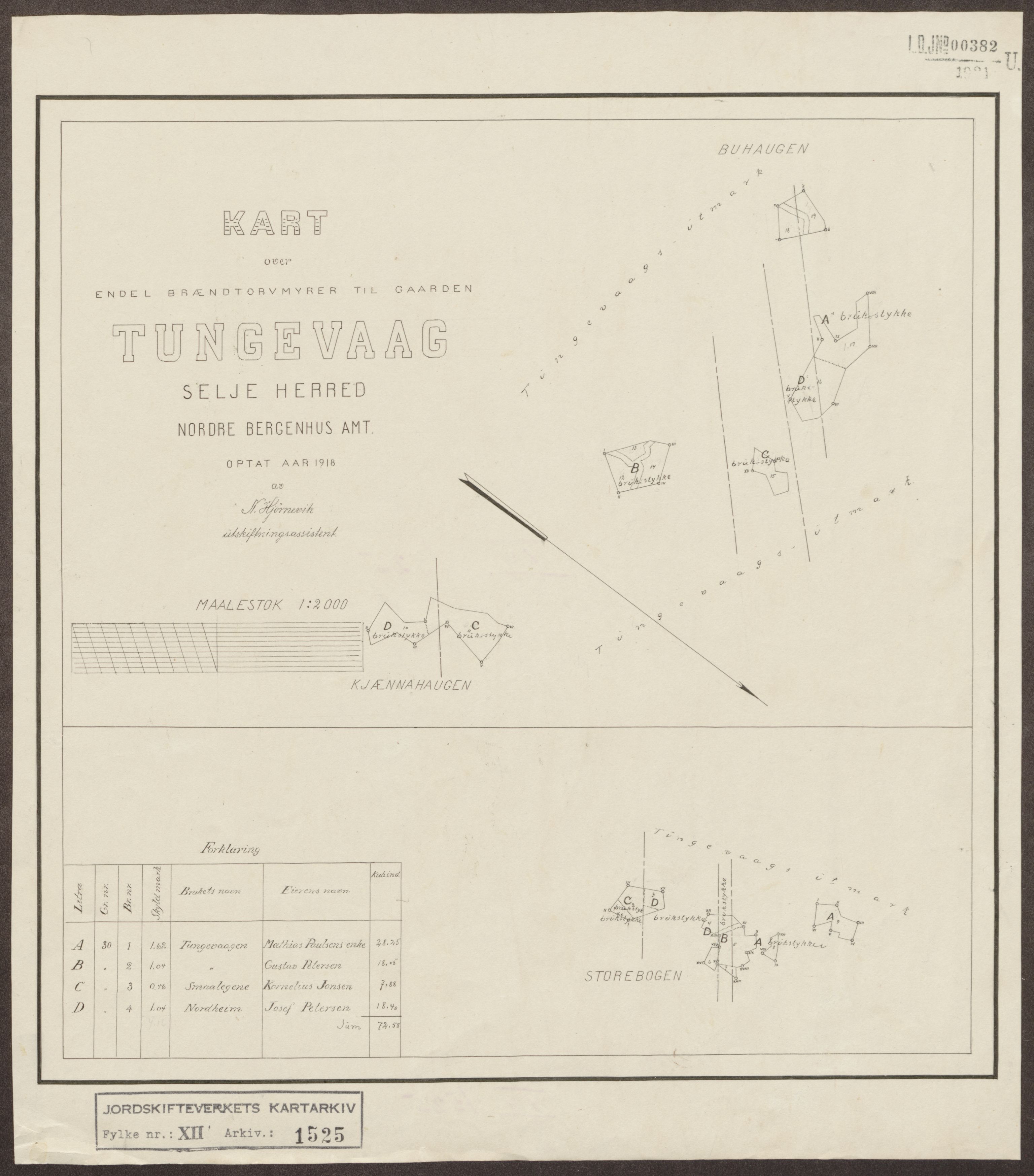 Jordskifteverkets kartarkiv, RA/S-3929/T, 1859-1988, p. 1727