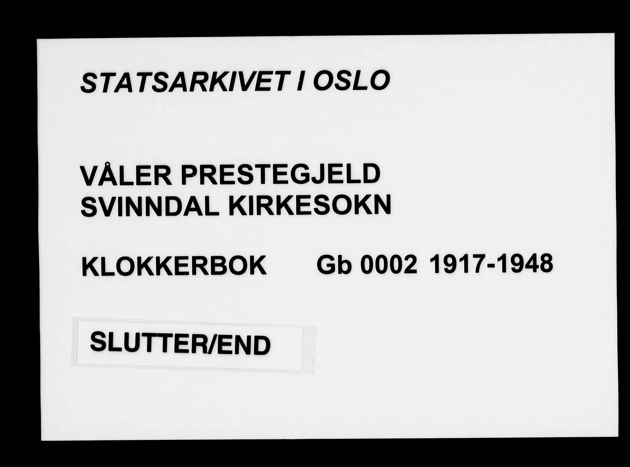 Våler prestekontor Kirkebøker, AV/SAO-A-11083/G/Gb/L0002: Parish register (copy) no. II 2, 1917-1948