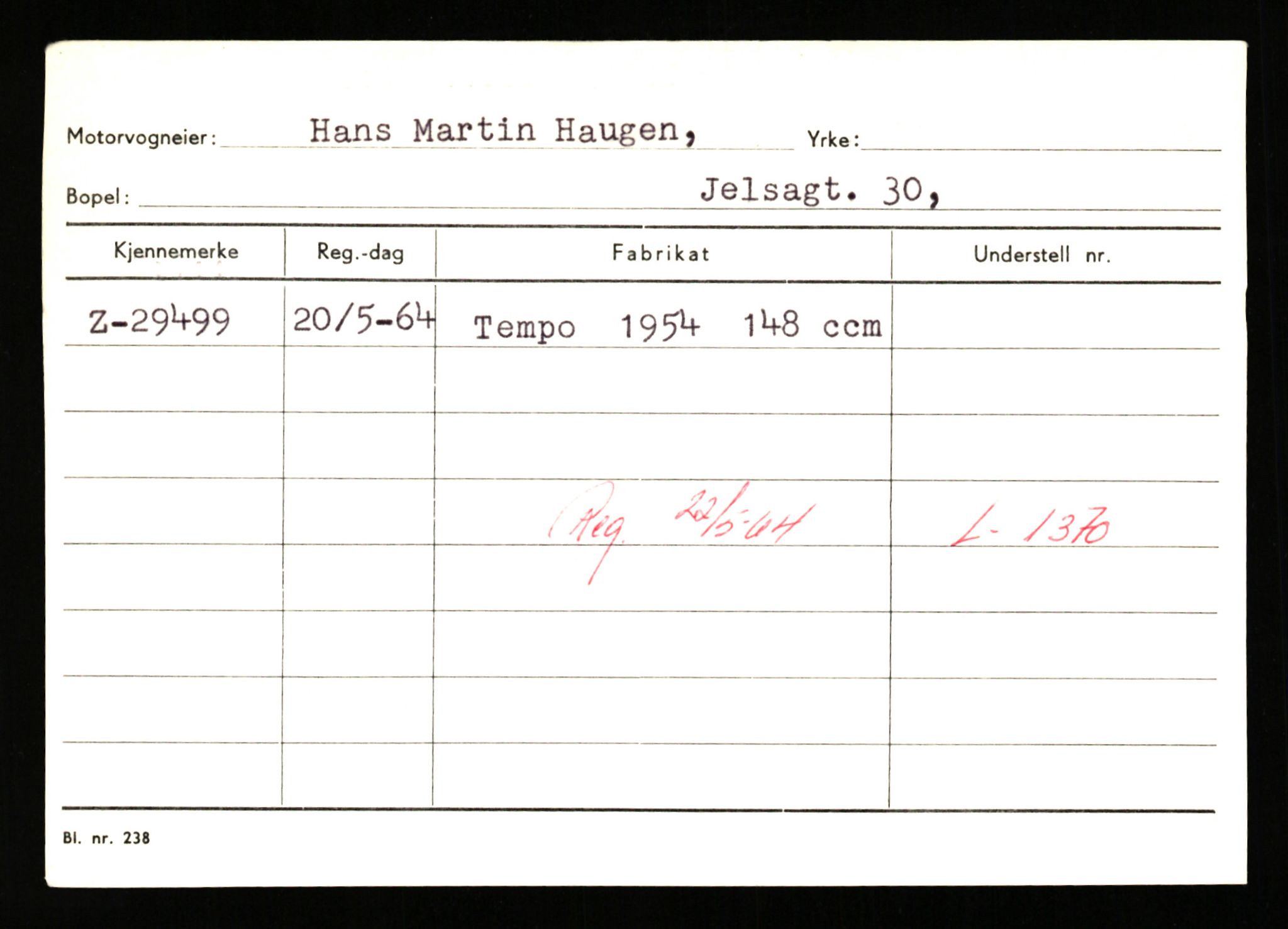 Stavanger trafikkstasjon, AV/SAST-A-101942/0/G/L0005: Registreringsnummer: 23000 - 34245, 1930-1971, p. 2029