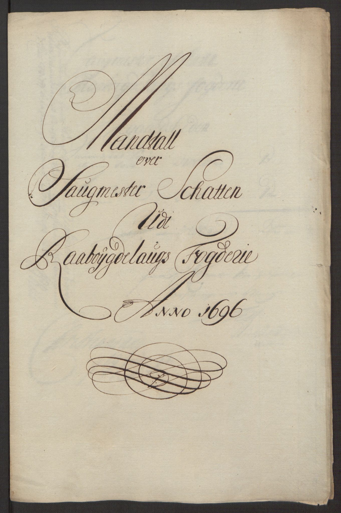 Rentekammeret inntil 1814, Reviderte regnskaper, Fogderegnskap, AV/RA-EA-4092/R40/L2444: Fogderegnskap Råbyggelag, 1693-1696, p. 315